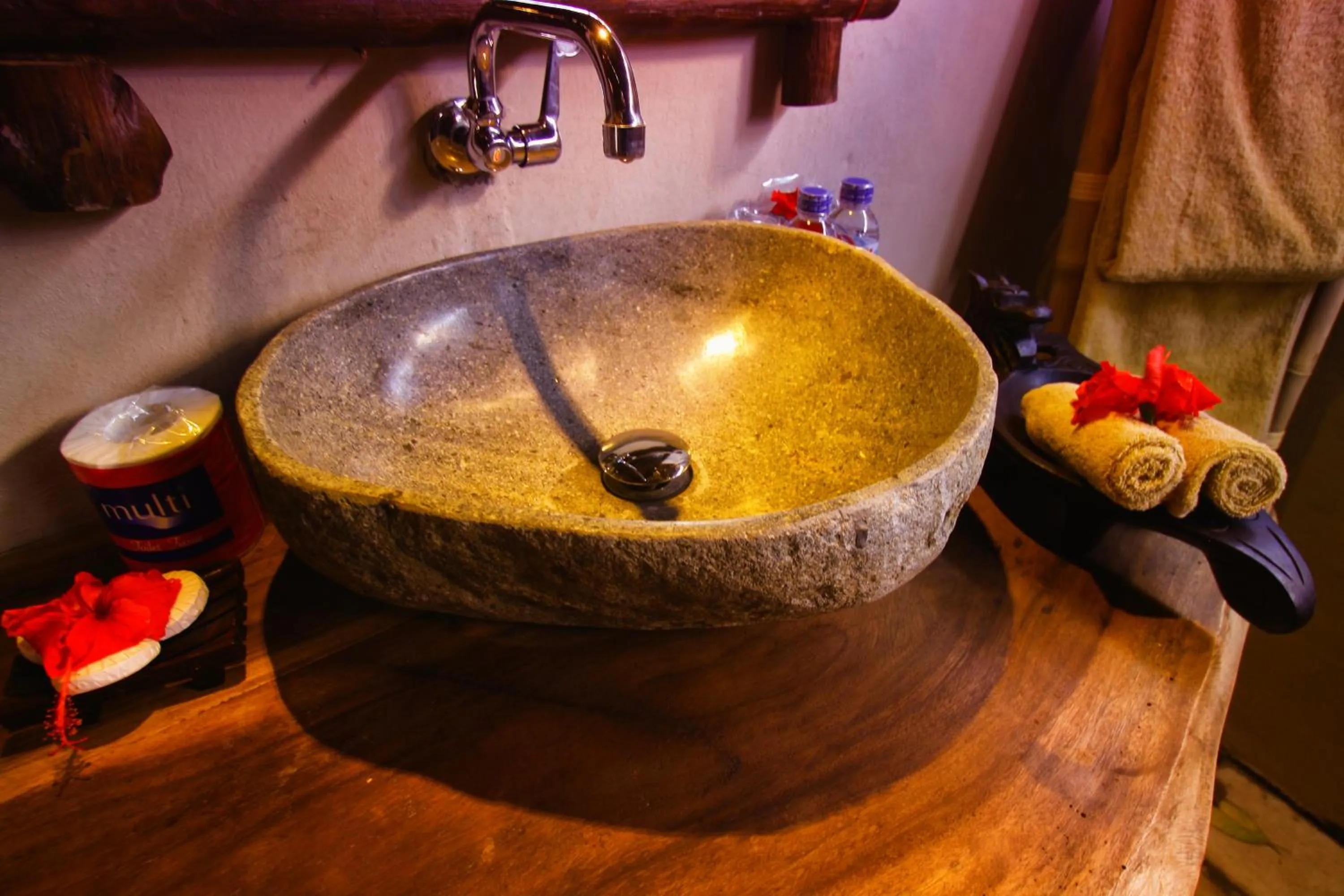 Bathroom in Flower Bud Bungalow Balangan