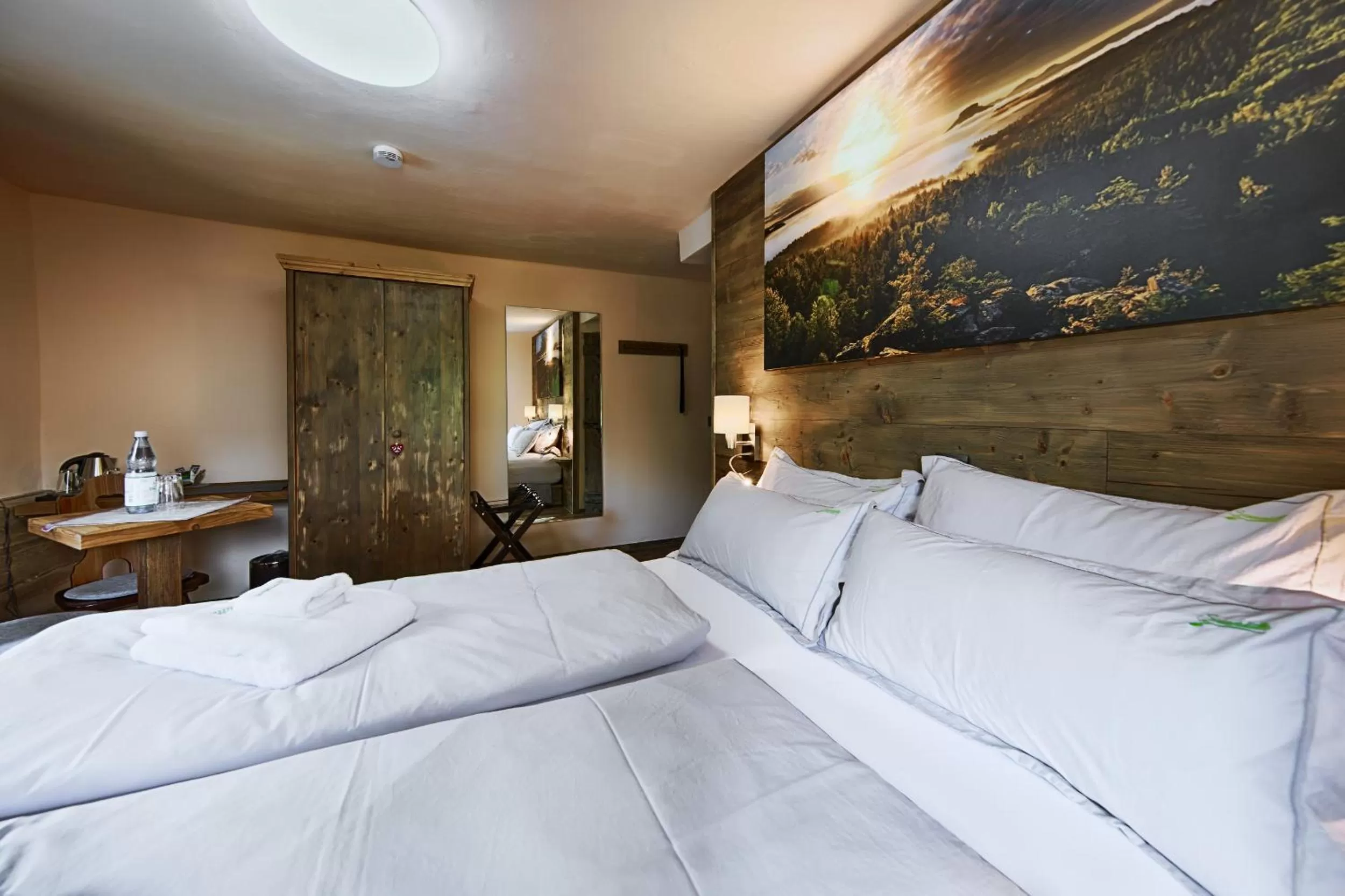 Bed in Sennerhütte Landhotel