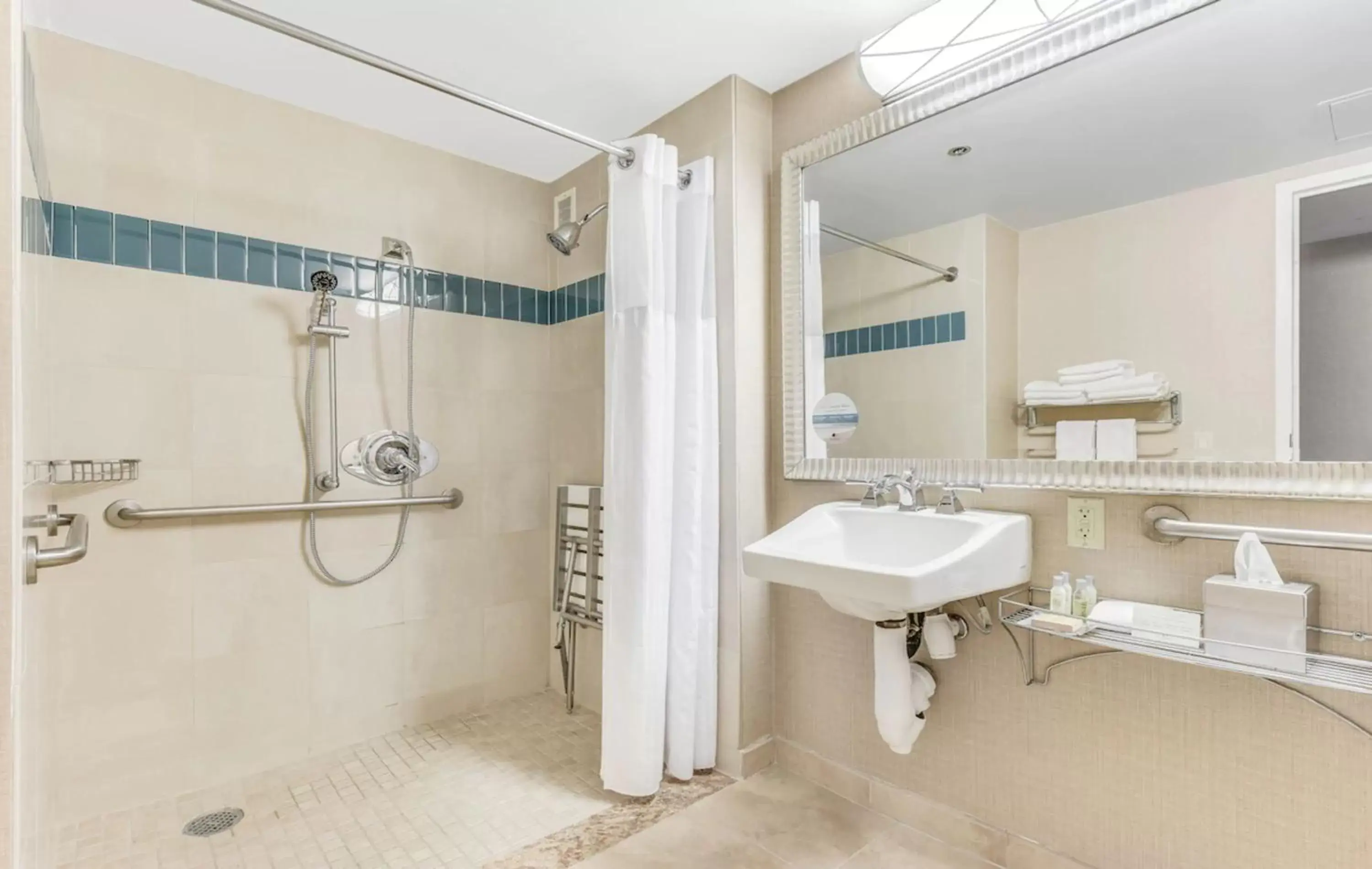 Bathroom in Hotel Fera Anaheim, a DoubleTree by Hilton Hotel