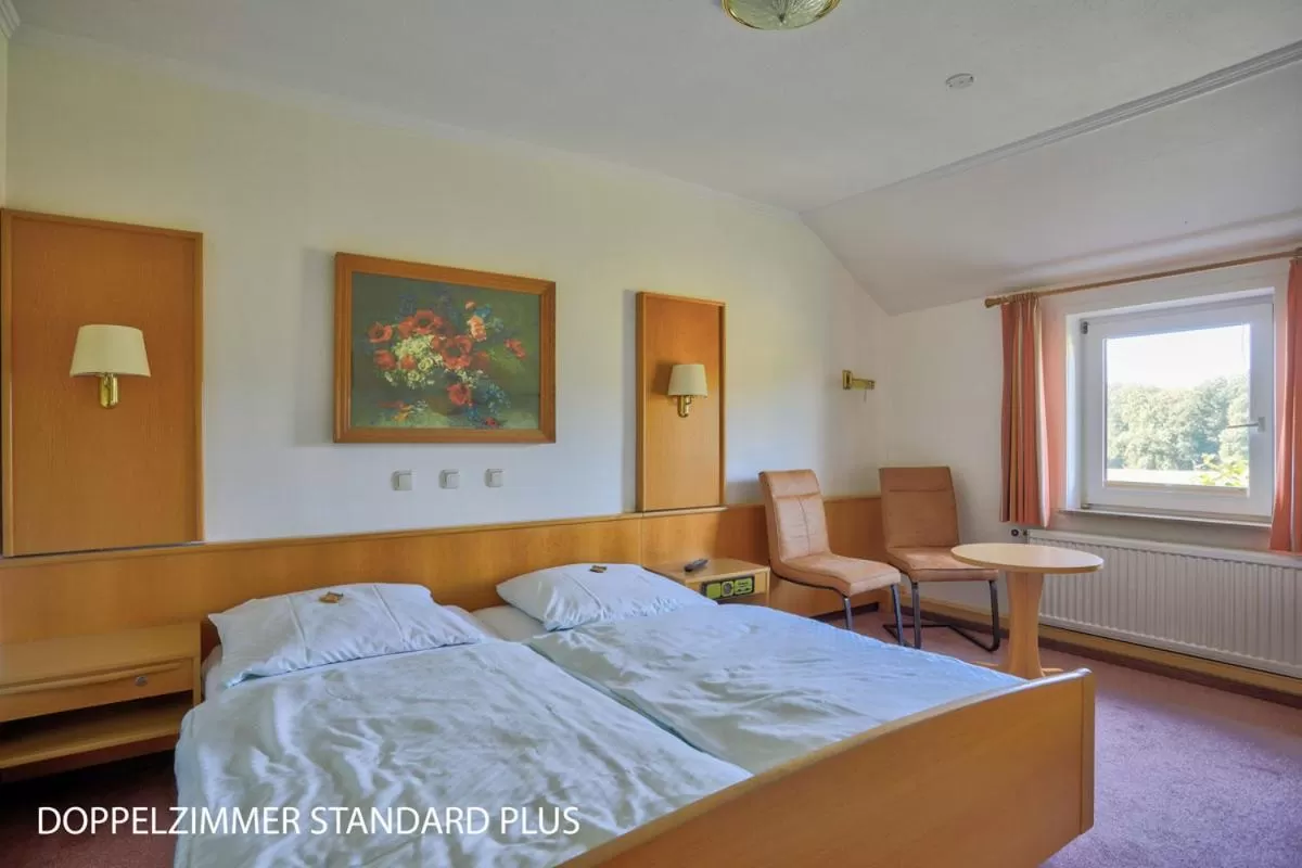 Bed in Stössels Hotel