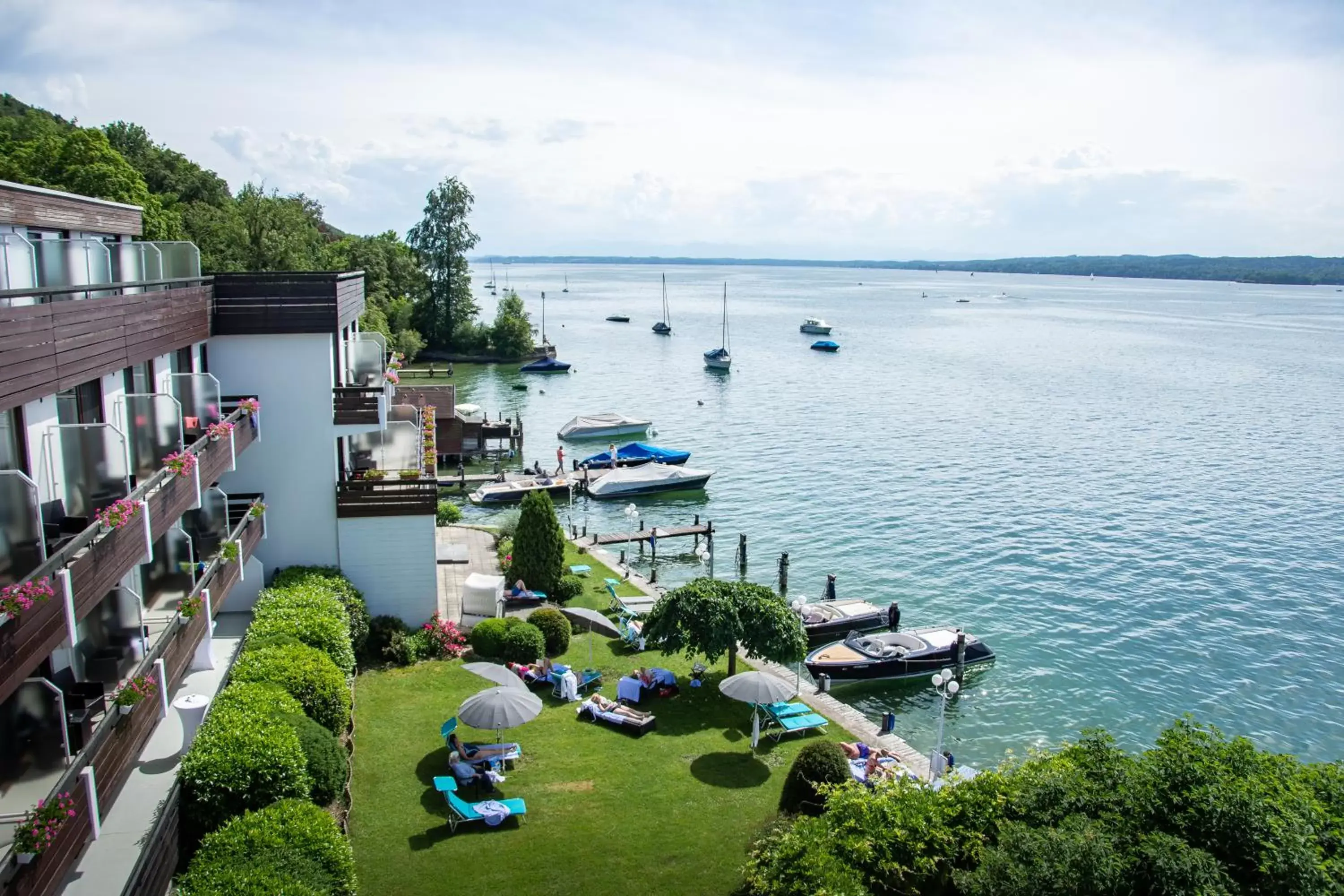 Lake view in Seehotel Leoni