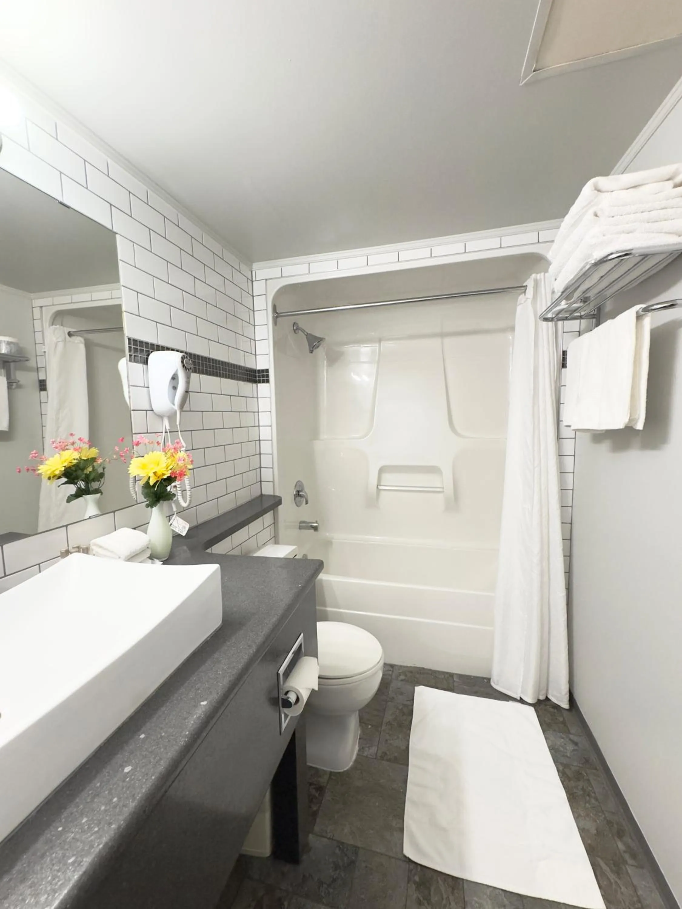 Shower in Divya Sutra Plaza and Conference Centre, Vernon, BC