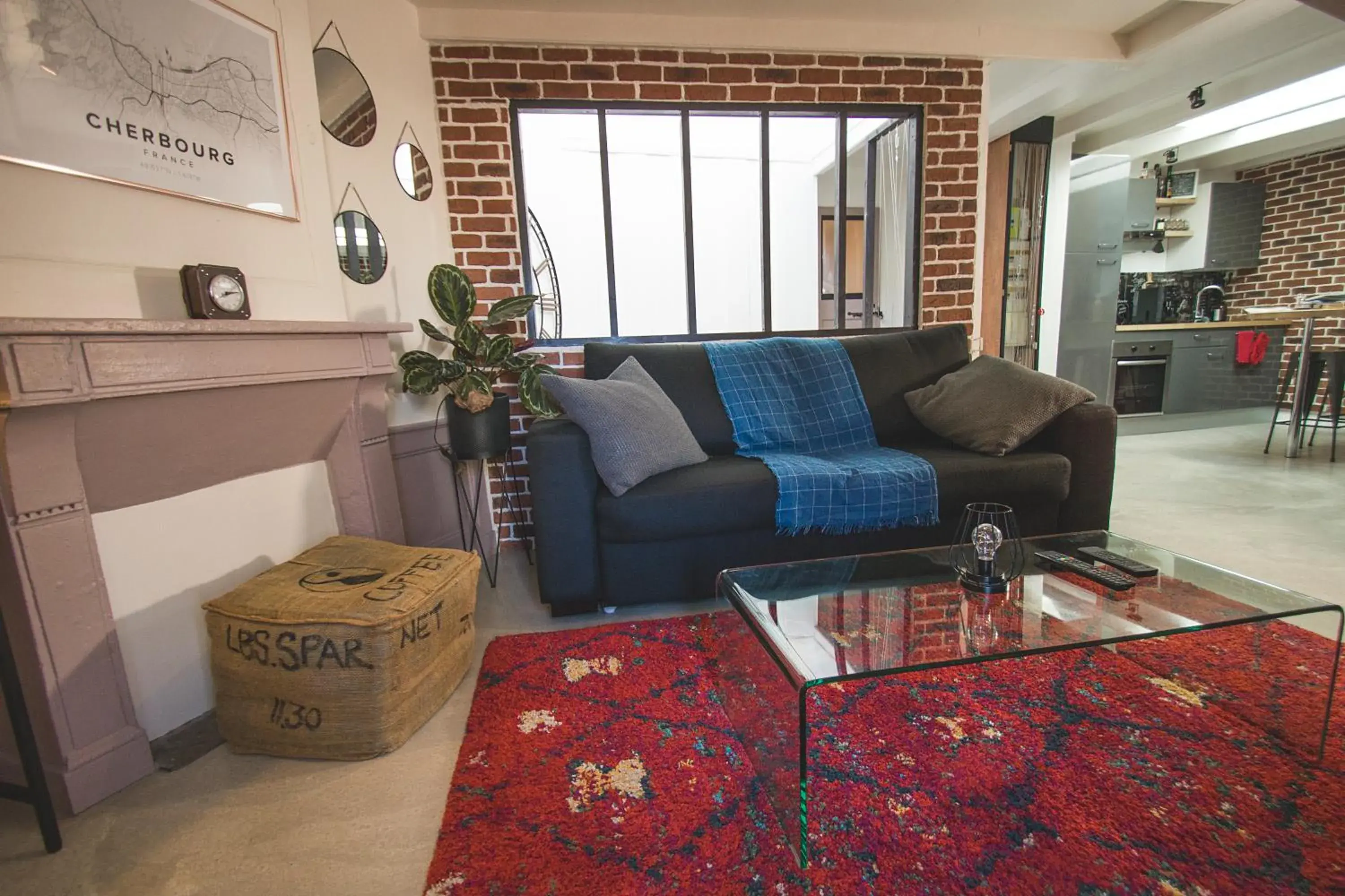 Living room in La Fabrique - Les Loges Normandes Living room in La Fabrique - Les Loges Normandes