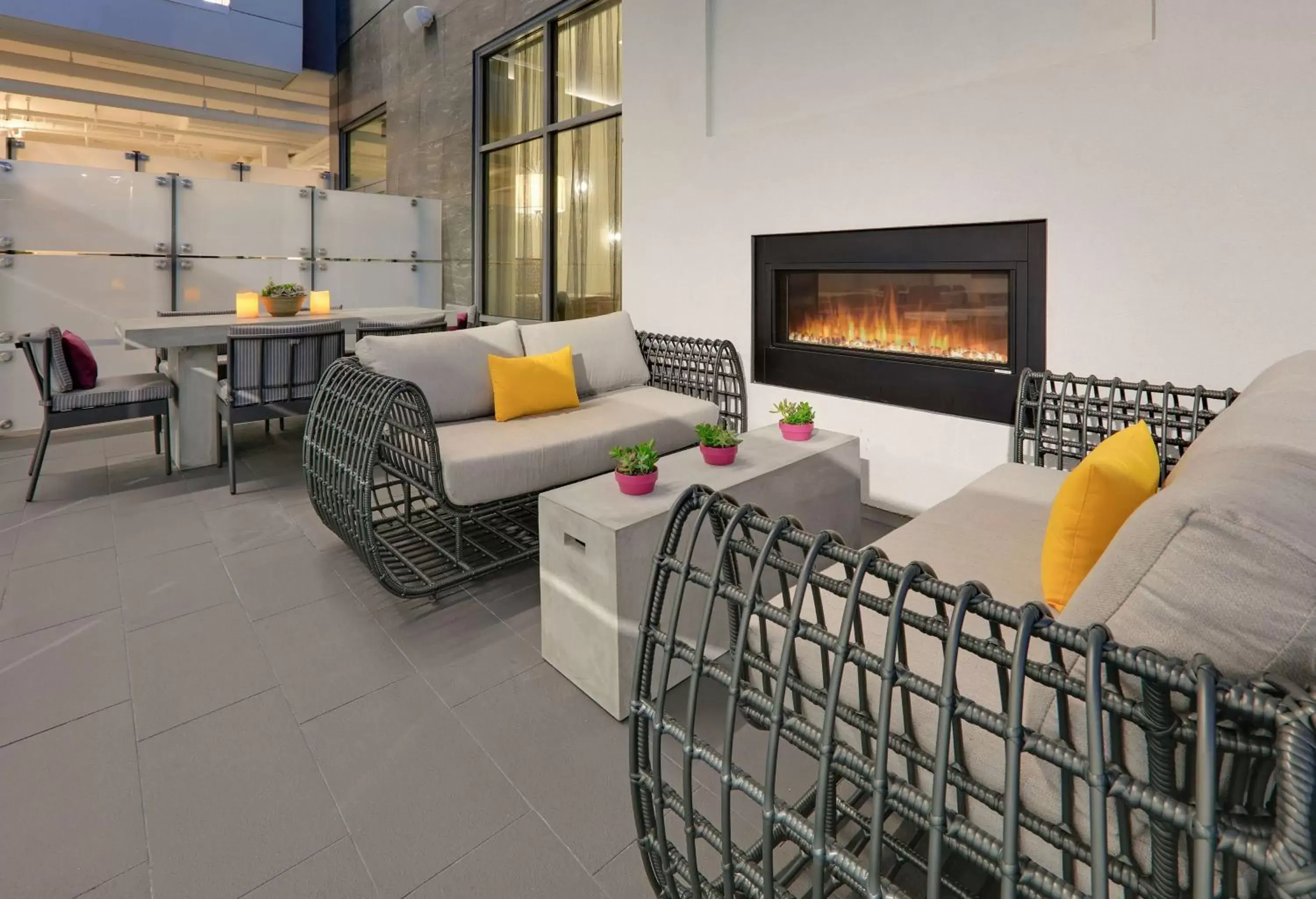 Patio, Seating Area in Homewood Suites By Hilton Irvine Spectrum Lake Forest