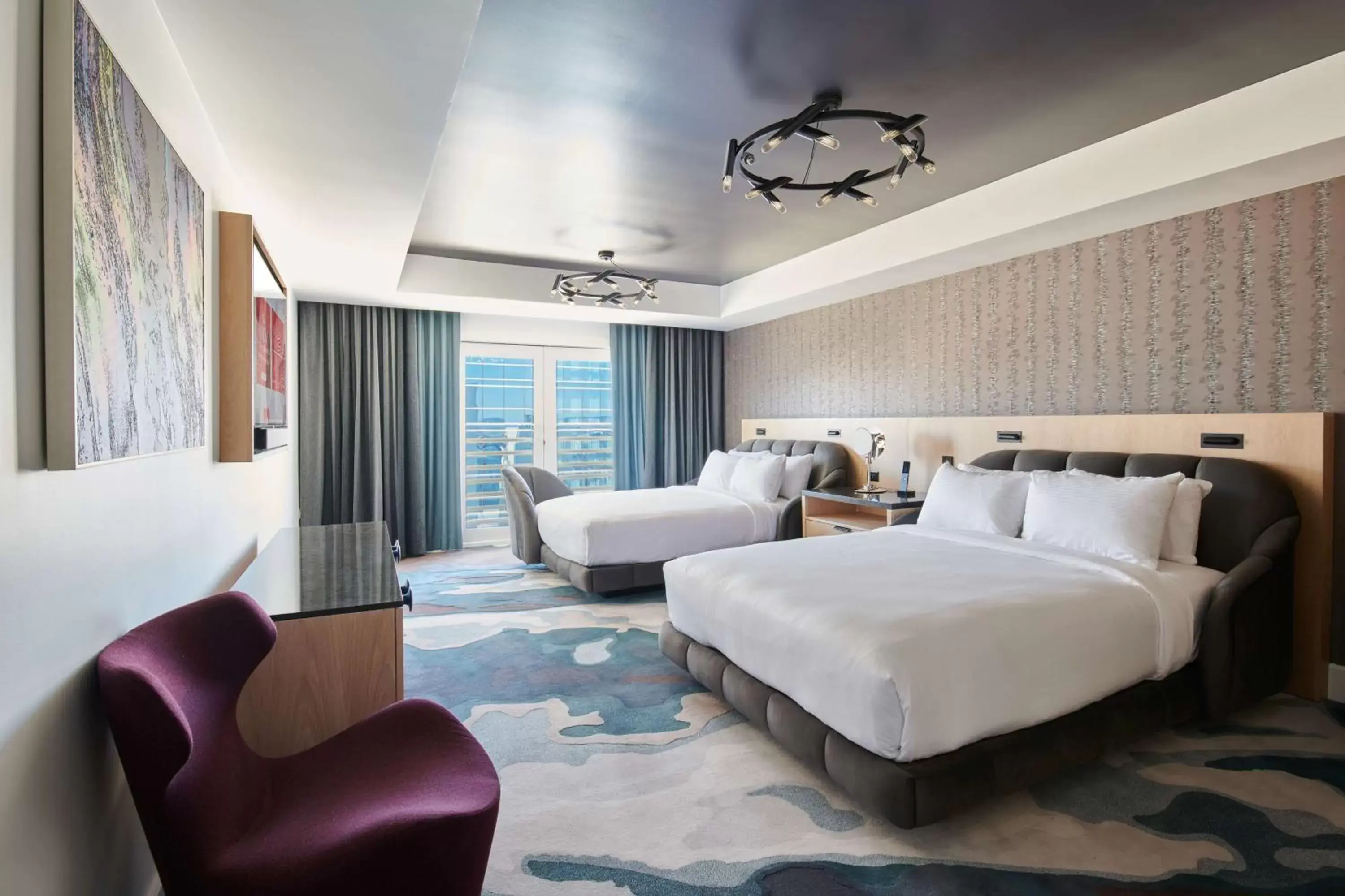 Bed in Virgin Hotels Las Vegas, Curio Collection by Hilton