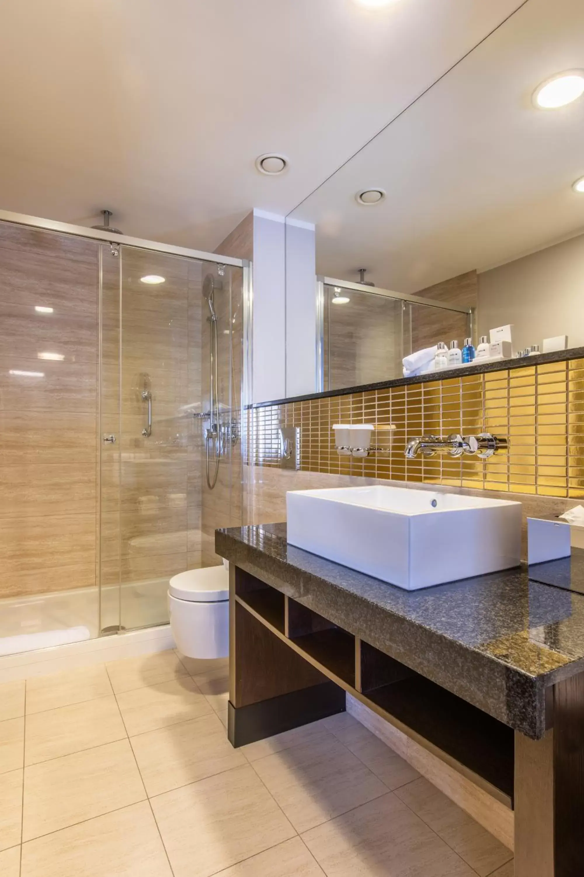 Bathroom in Radisson Blu Hotel Prague