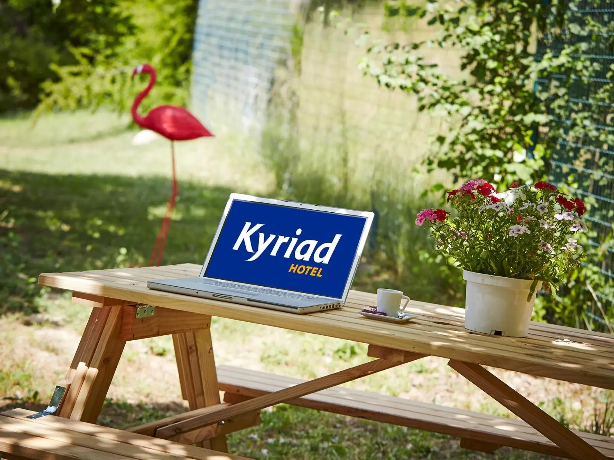 Garden in Kyriad Digne-Les-Bains