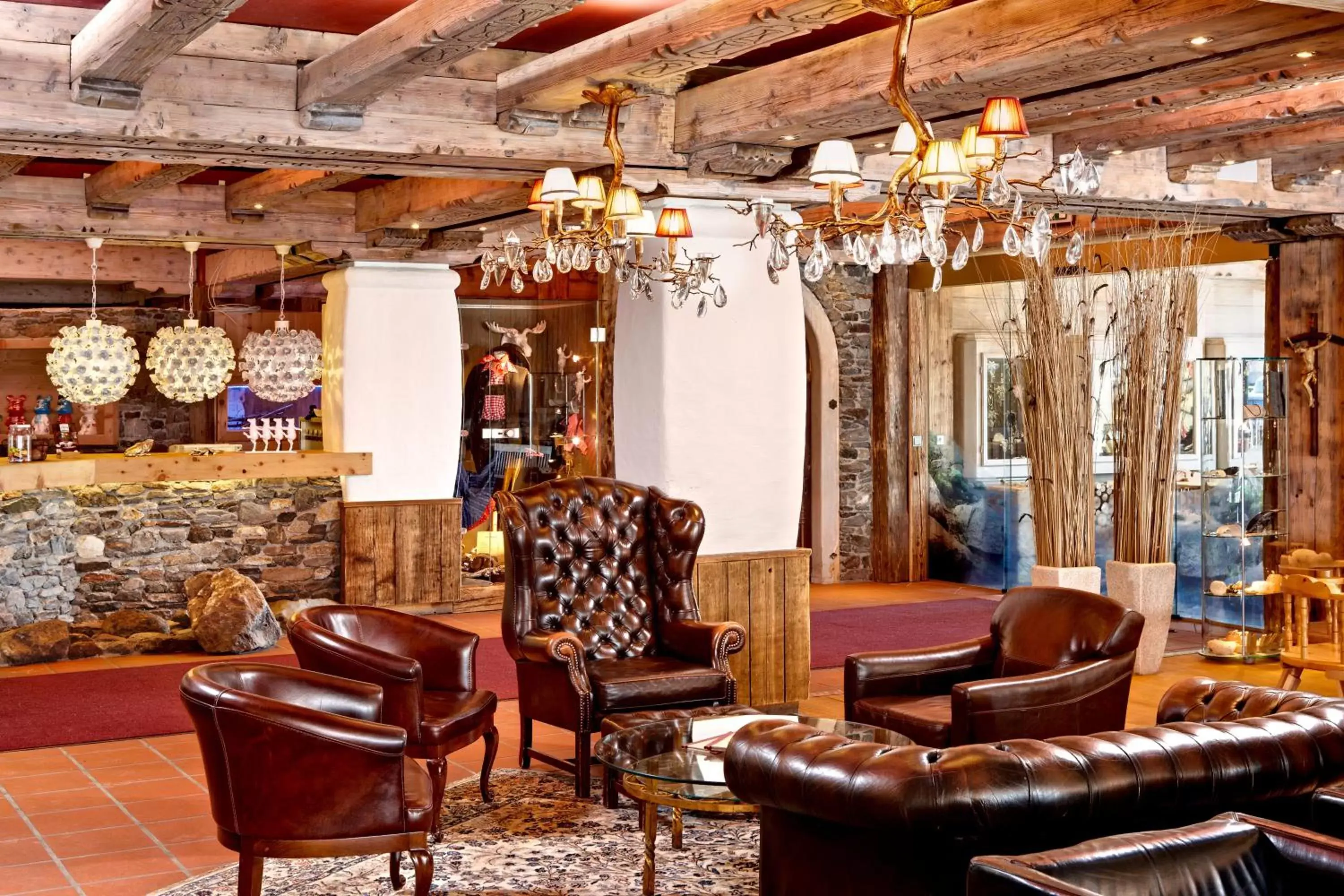 Lounge or bar, Lobby/Reception in Sporthotel Kogler