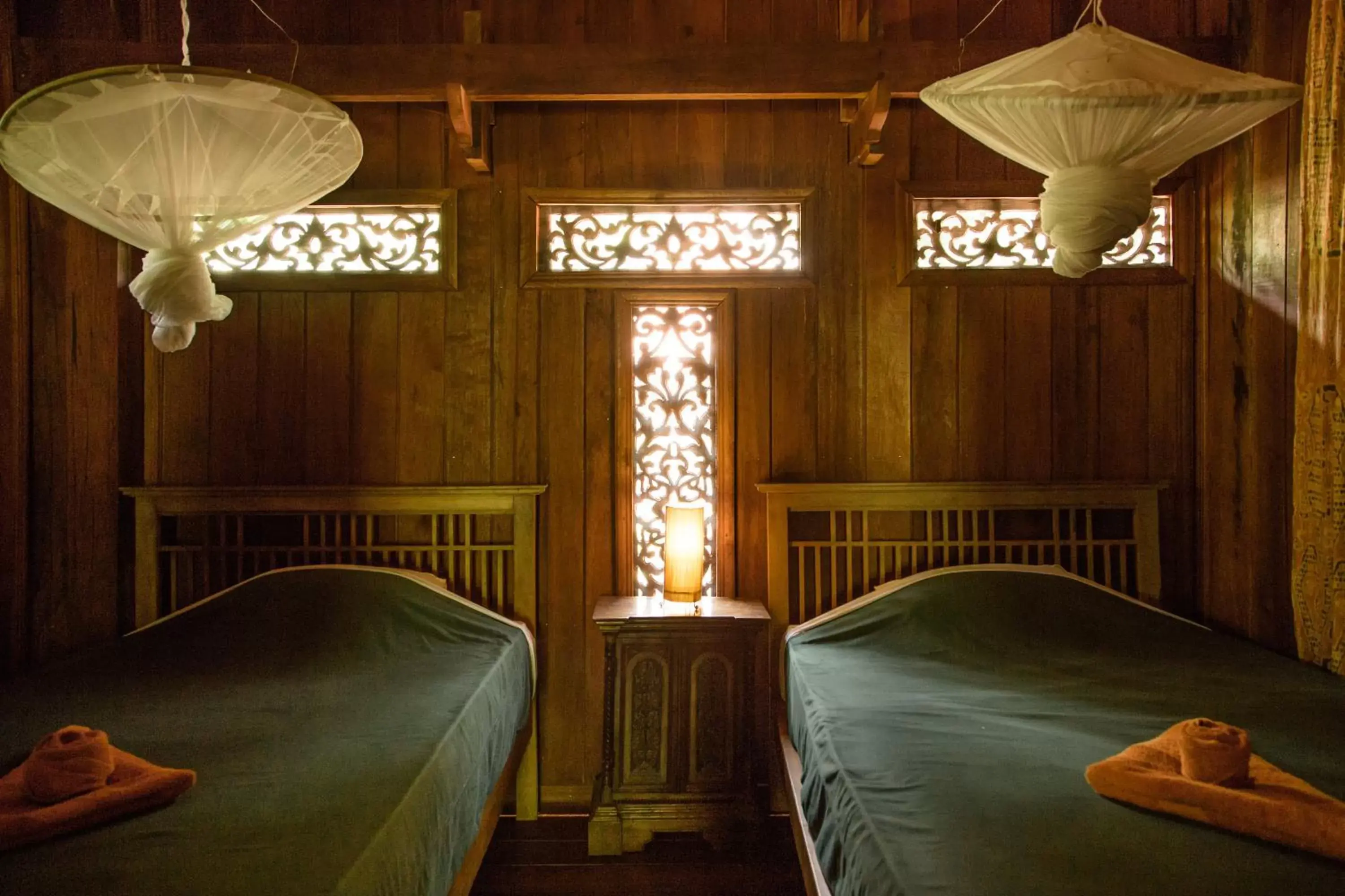 Bed in Soriyabori Villas Resort