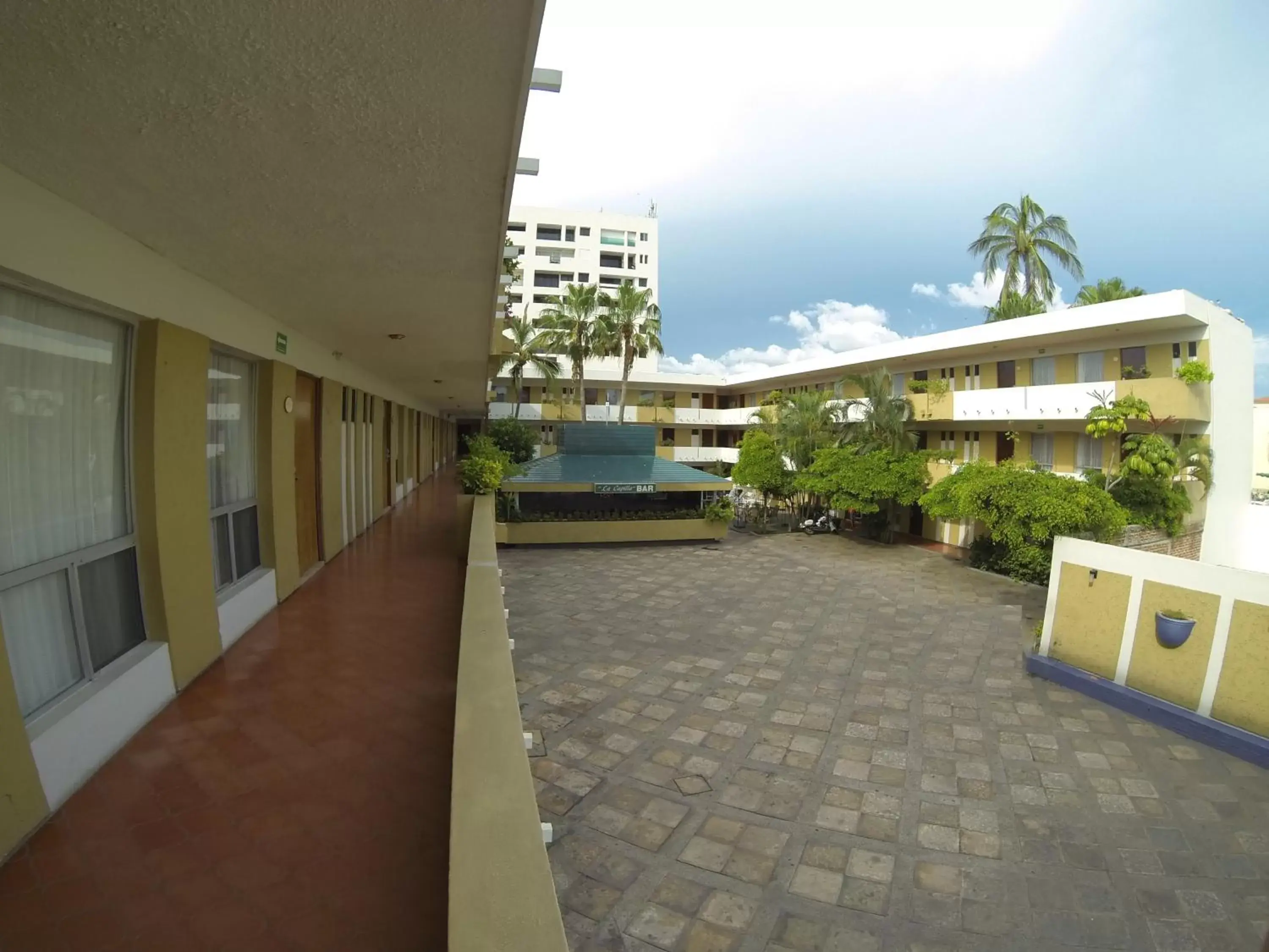 Bird's eye view, Balcony/Terrace in Hotel Azteca Inn