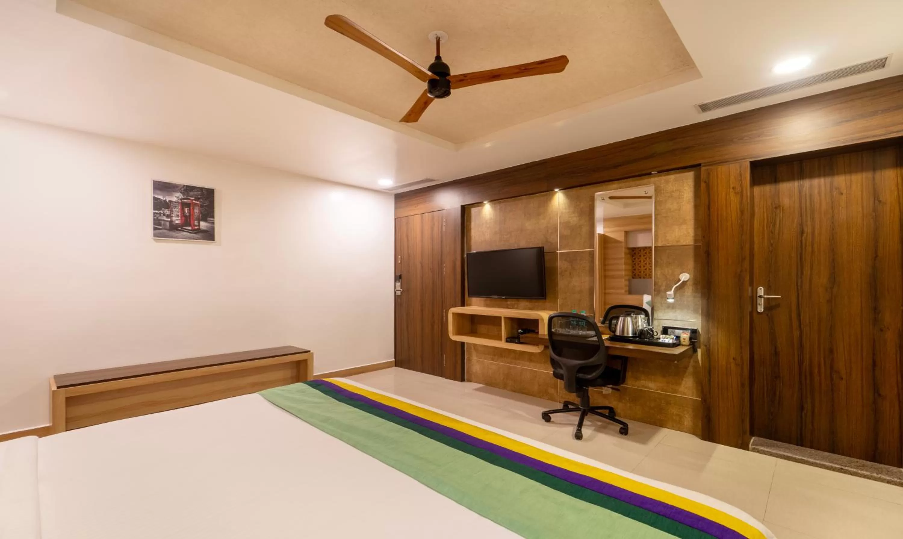 Bedroom, Bed in Treebo Golden Swan Pammal