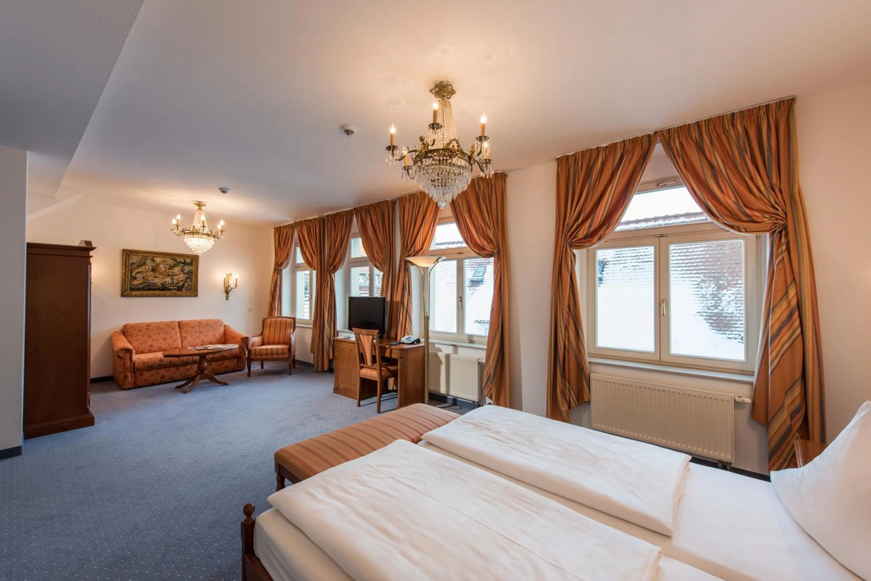 Photo of the whole room, Bed in Hotel Goldener Löwe