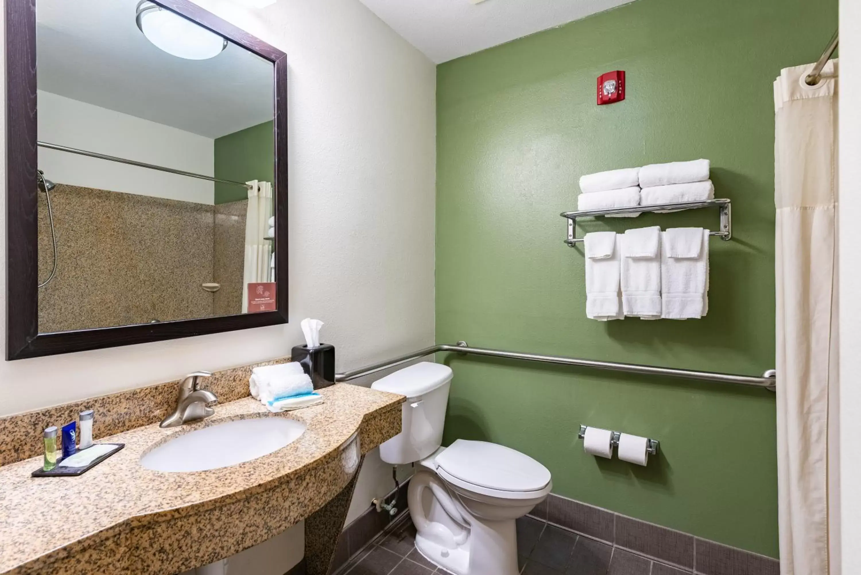 Bathroom in Sleep Inn & Suites Ruston Near University Bathroom in Sleep Inn & Suites Ruston Near University