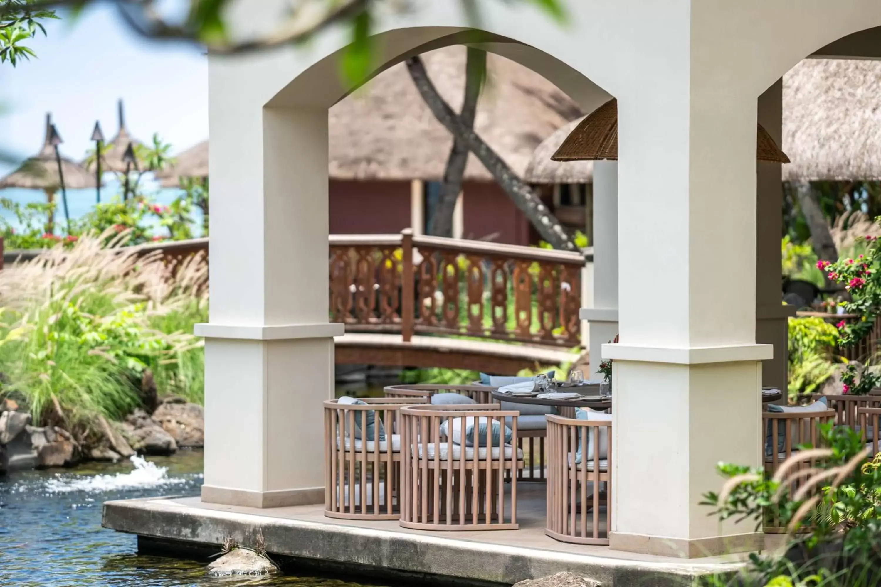 Dining area in Hilton Mauritius Resort & Spa