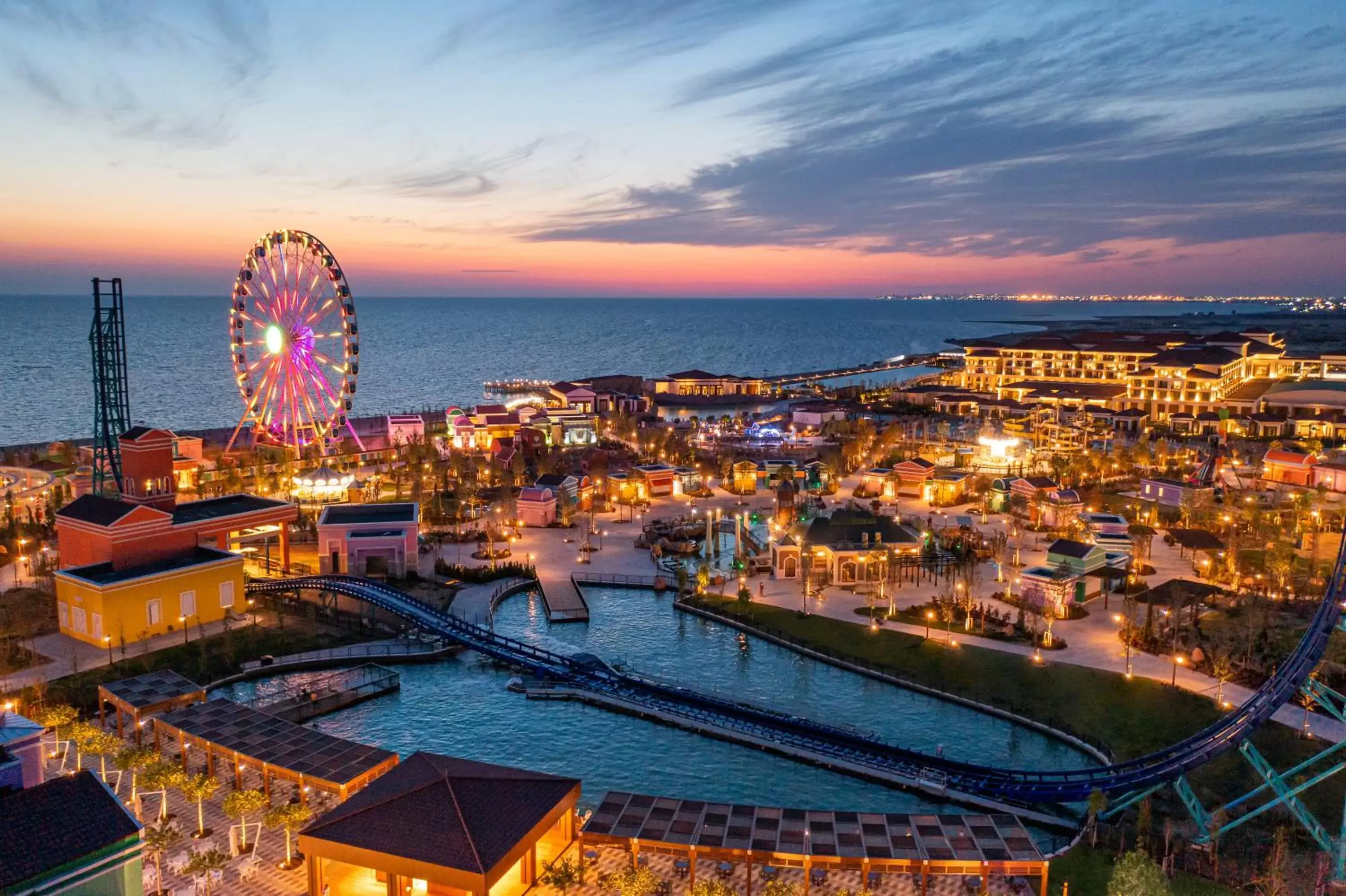 Bird's eye view in Rixos Water World Aktau