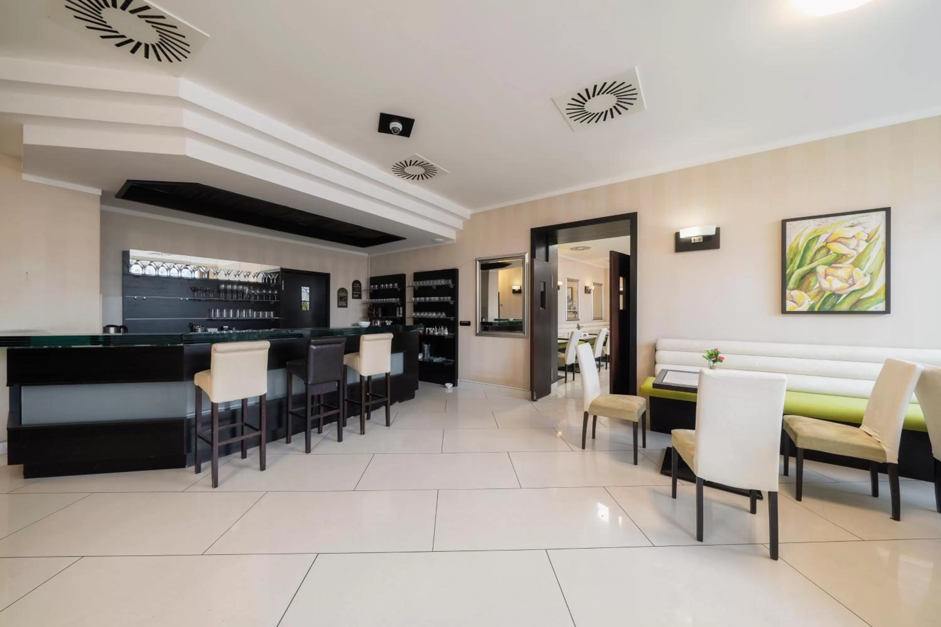 Seating area in Hotel Astory Plzeň