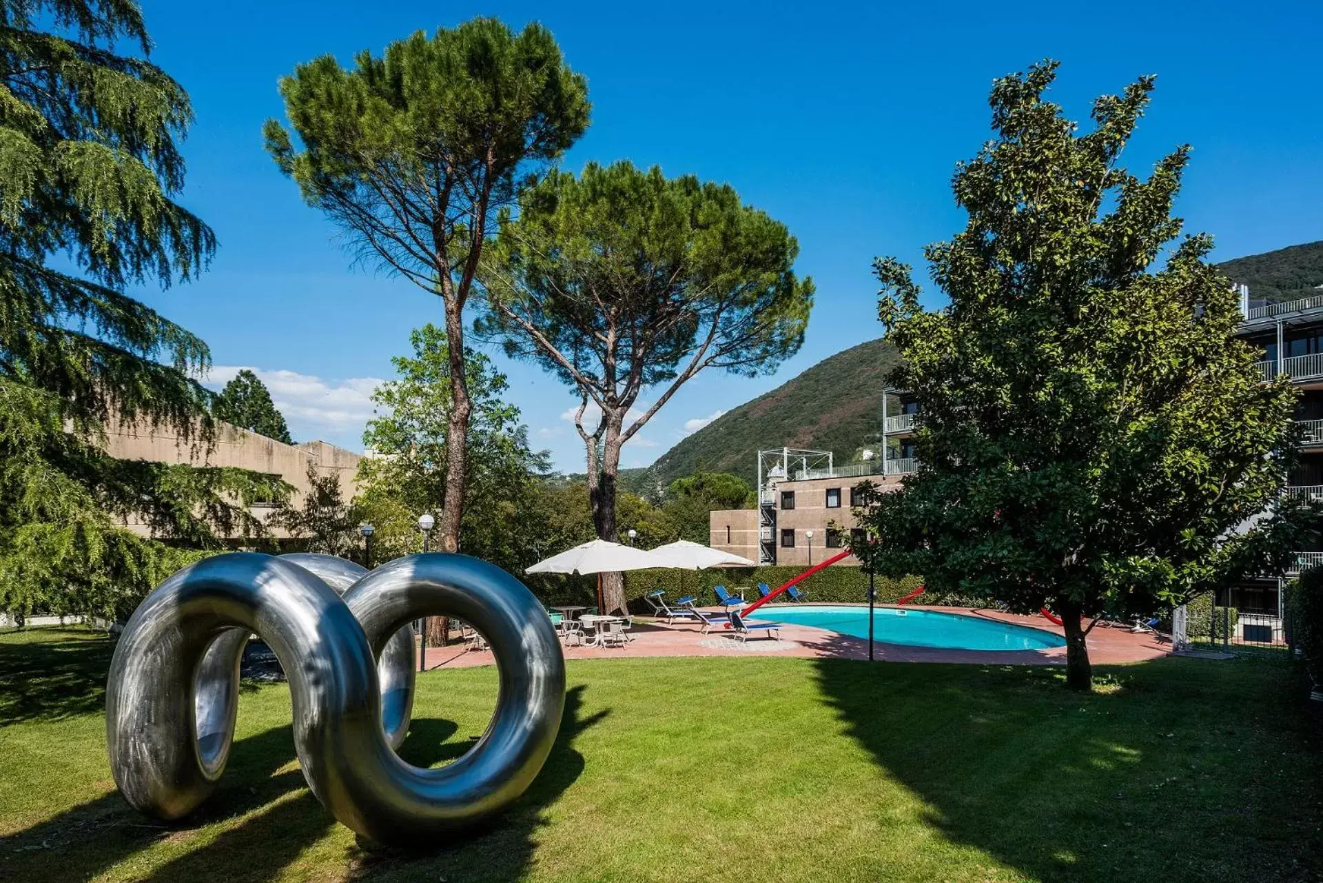 Garden, Swimming Pool in Albornoz Palace Hotel