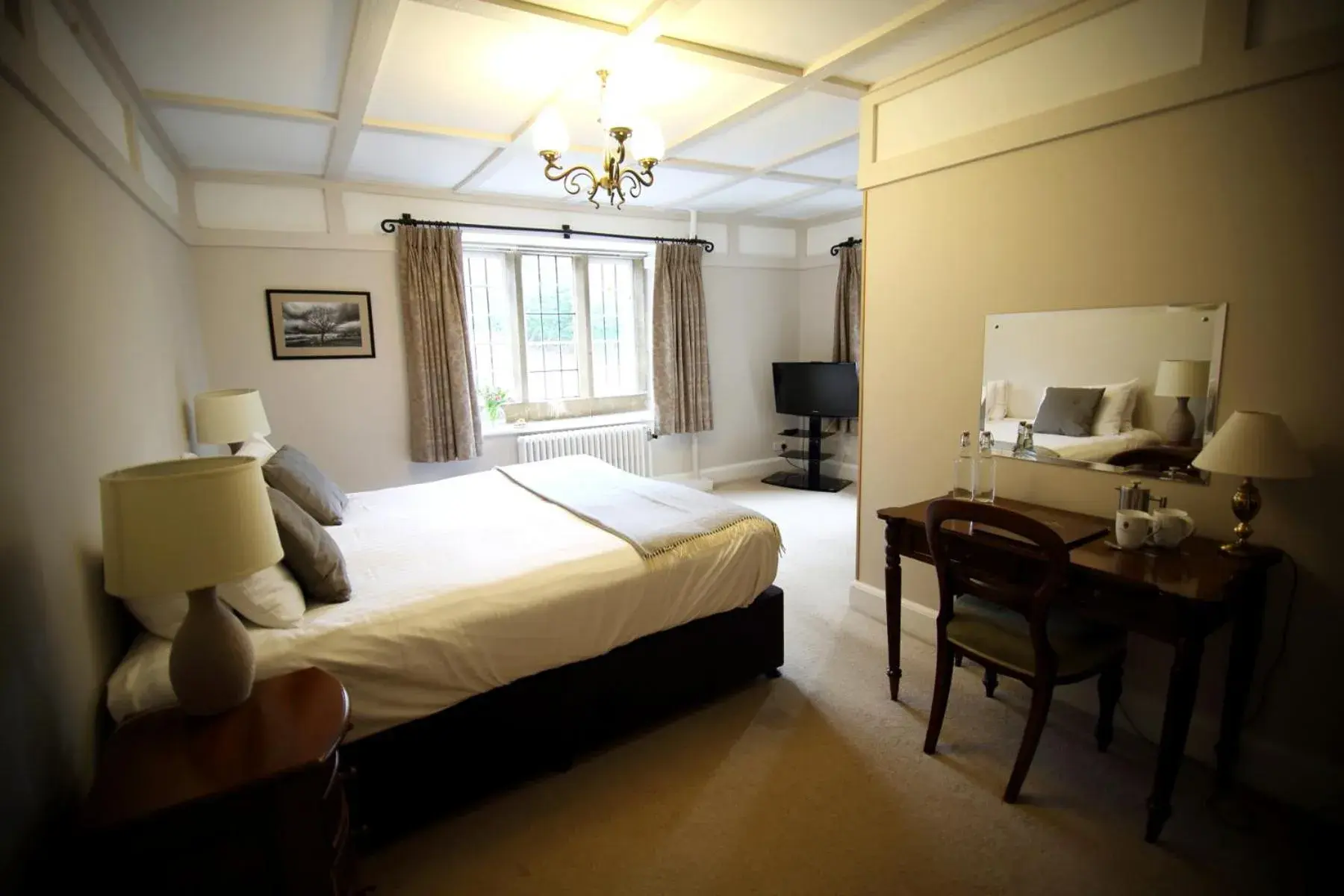 Bedroom in Hatton Court Hotel