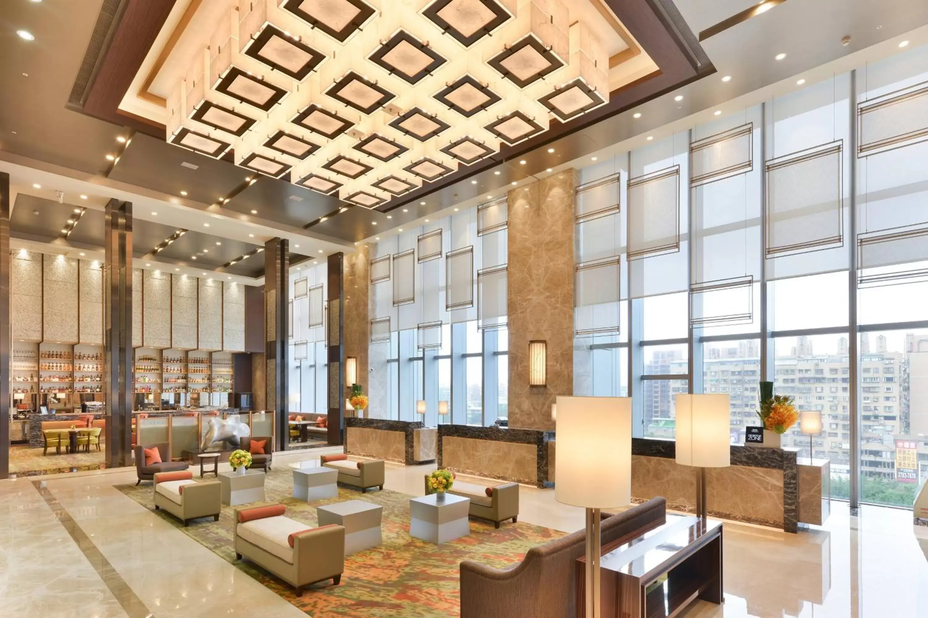 Lobby or reception, Restaurant/Places to Eat in Courtyard by Marriott Taipei