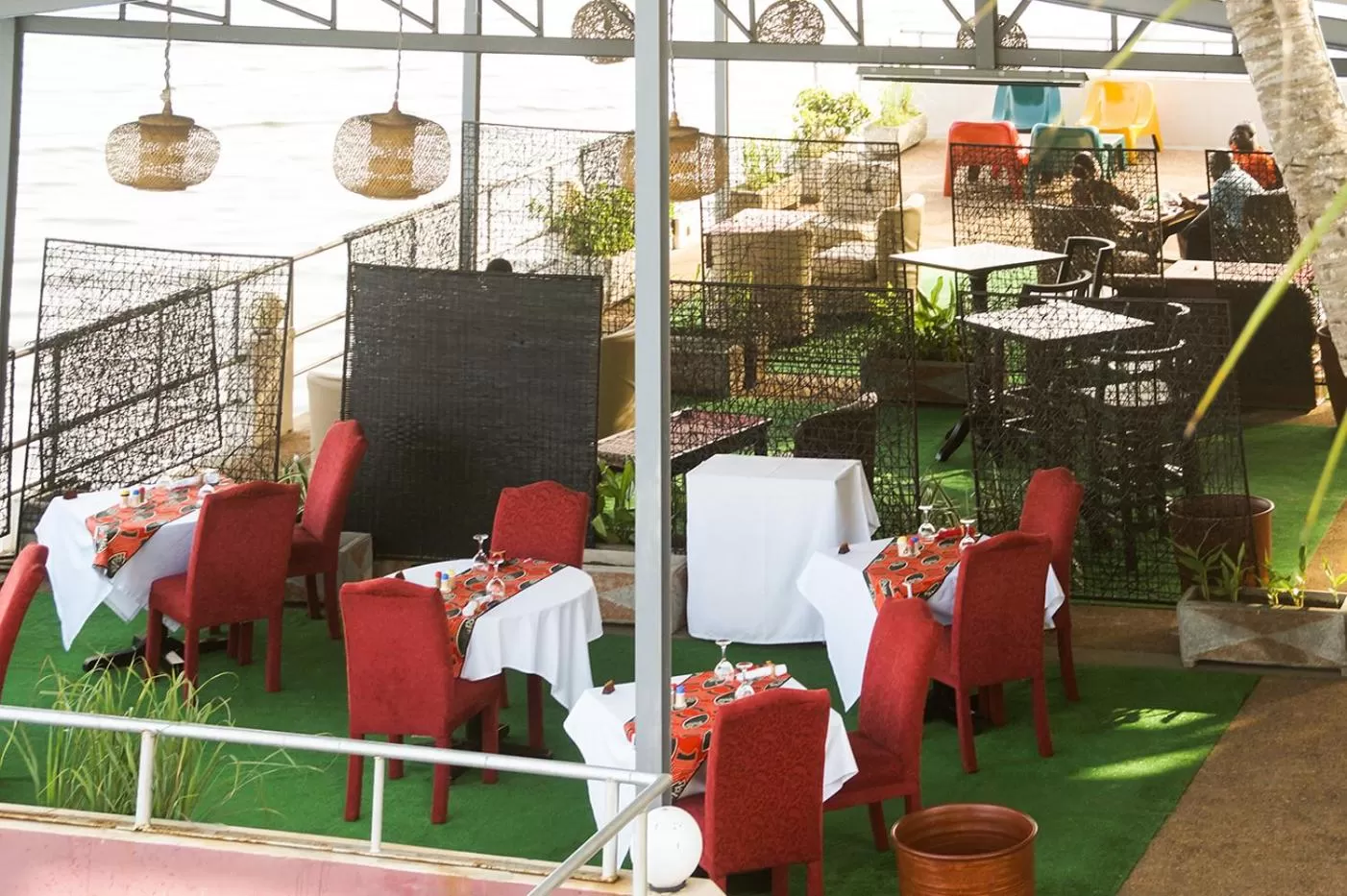 Patio in Hotel Le Marly