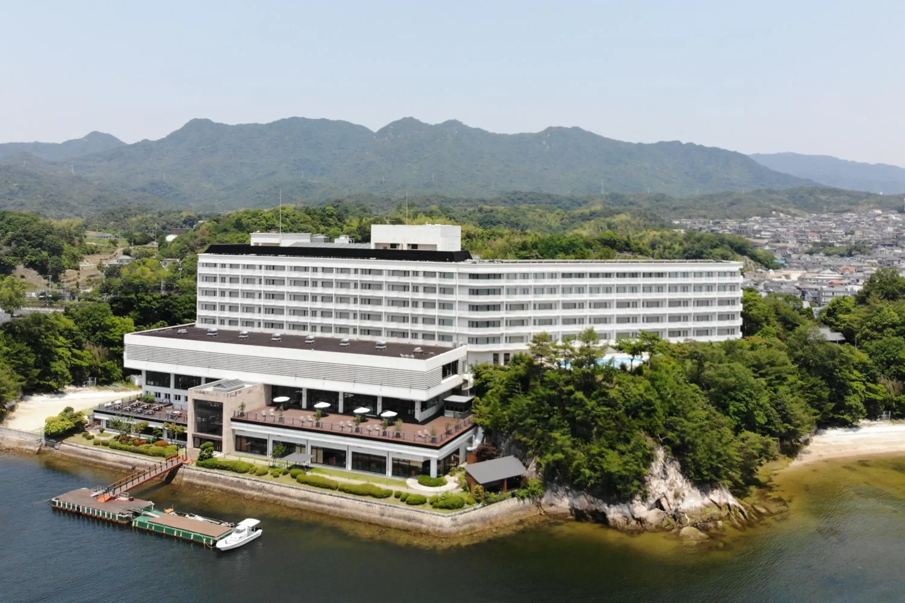 Property building, Bird's-eye View in Aki Grand Hotel