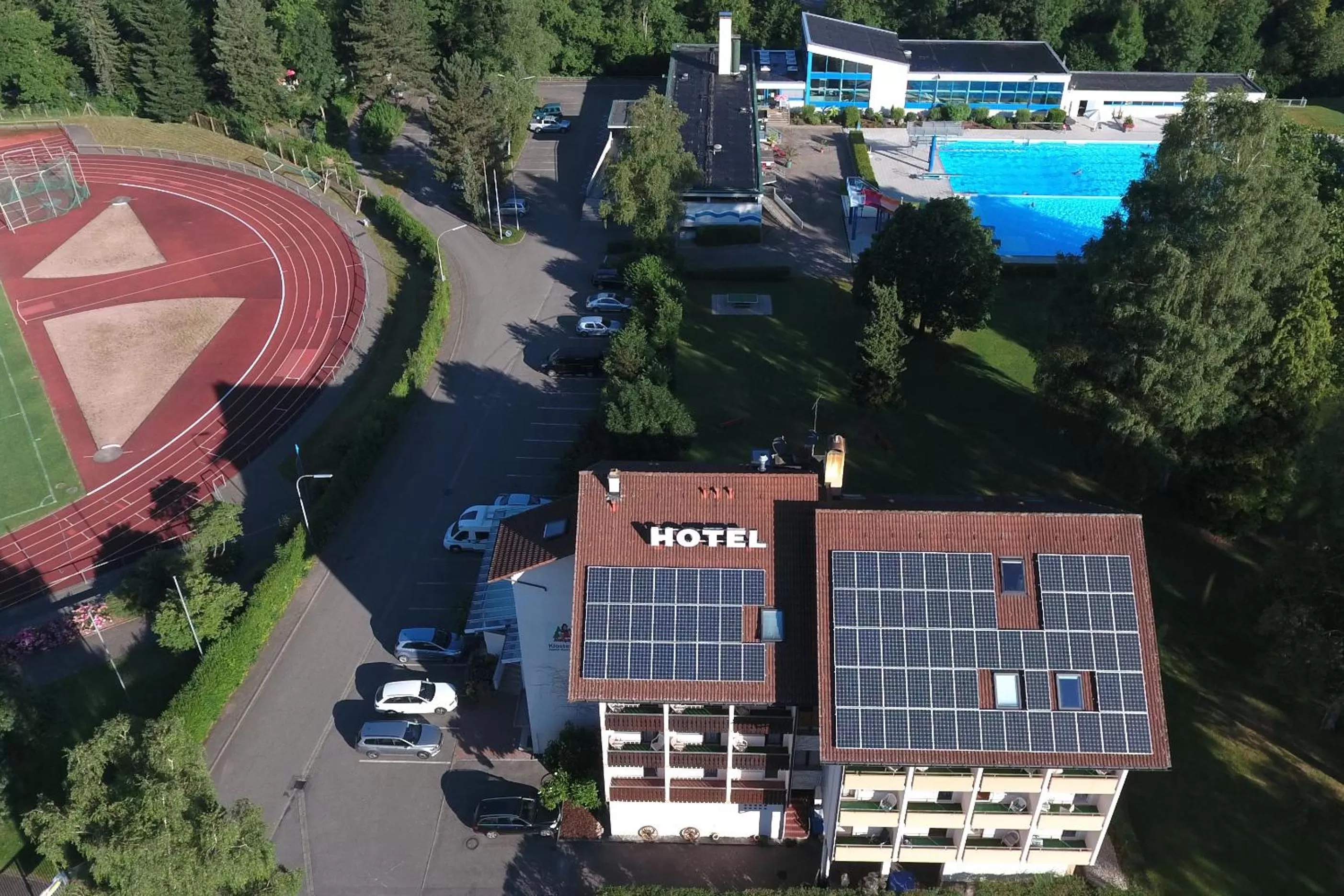 Bird's eye view in Hotel Klosterhof