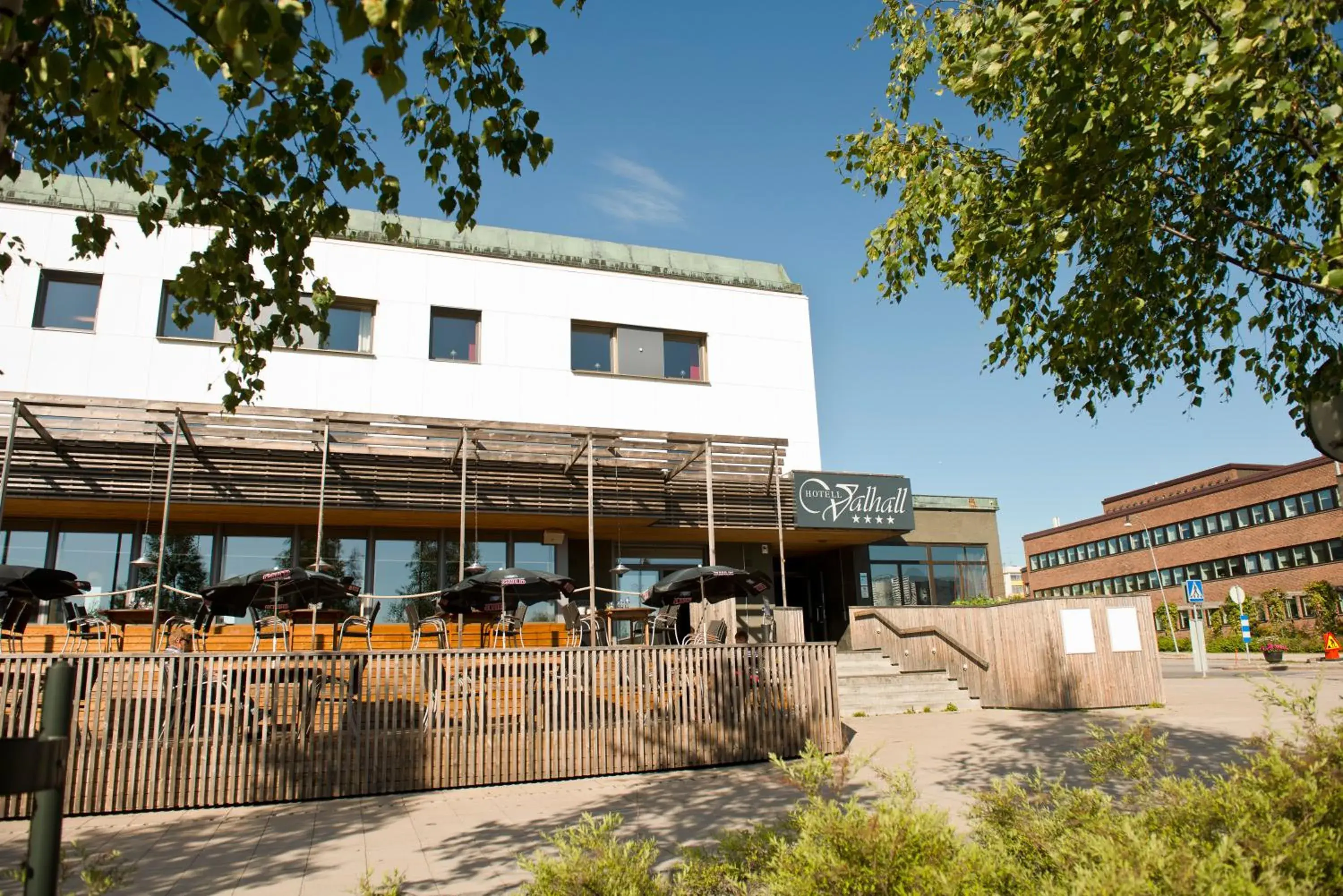 Facade/entrance, Property Building in Hotell Valhall