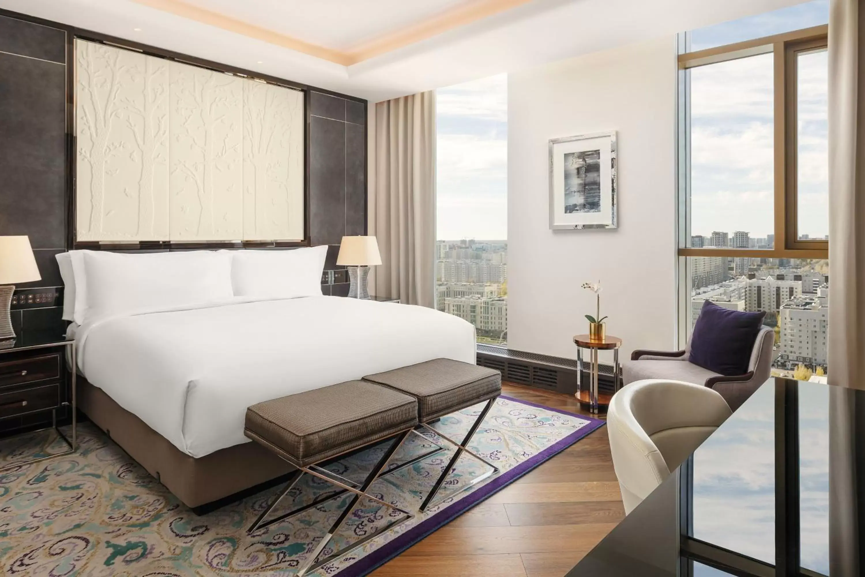 Bedroom in The Ritz-Carlton, Astana