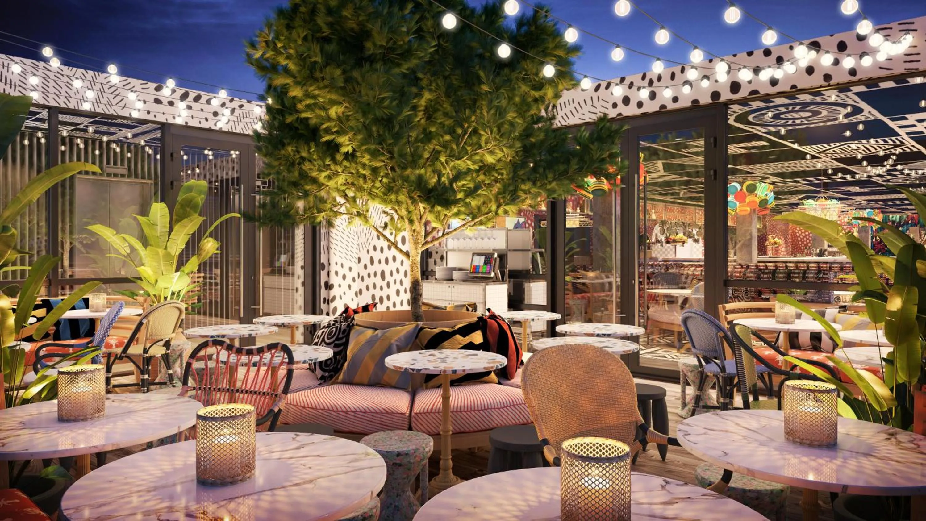 Patio in Mama Shelter Paris La Défense