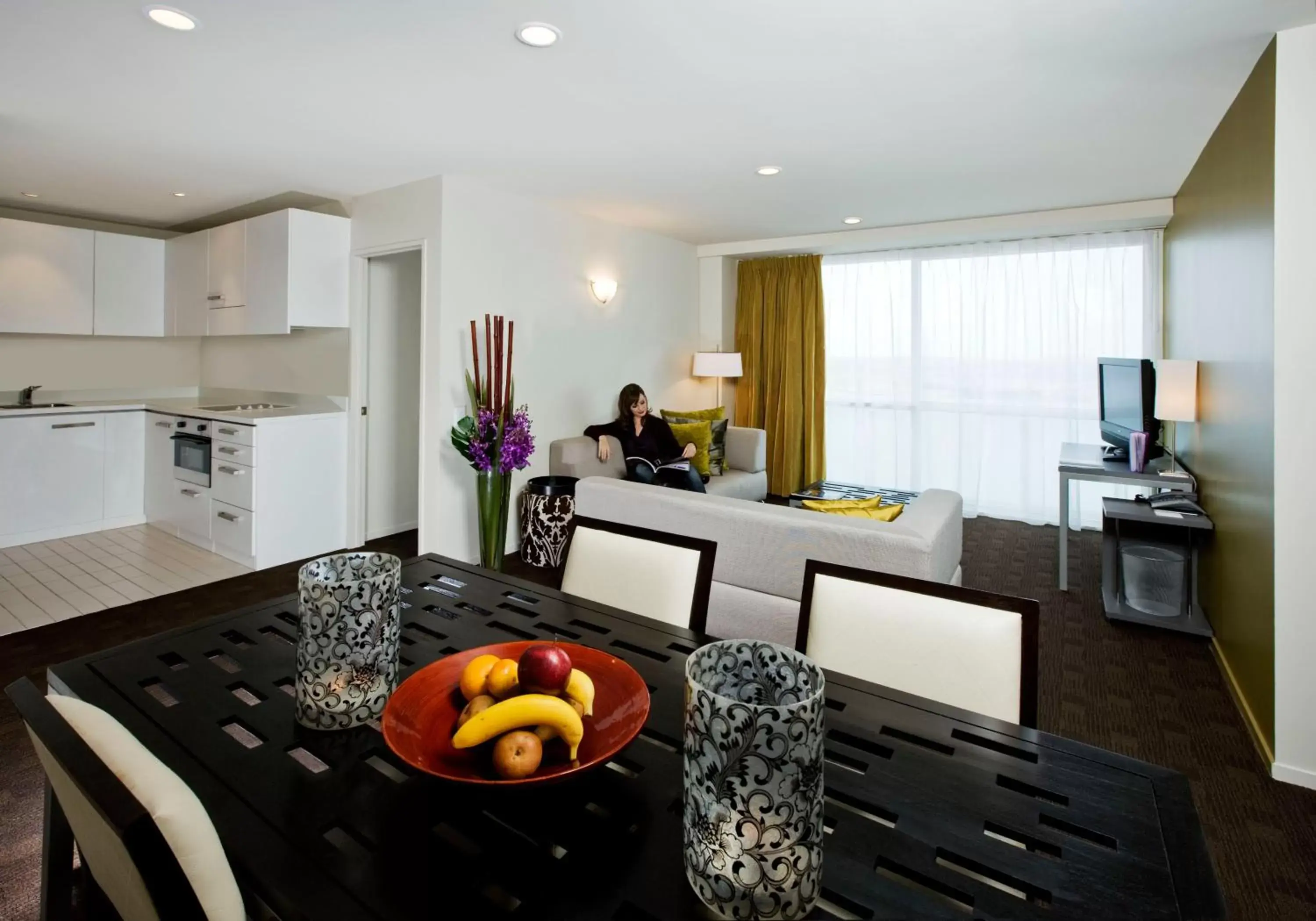 Living room, Dining Area in The Quadrant Hotel & Suites