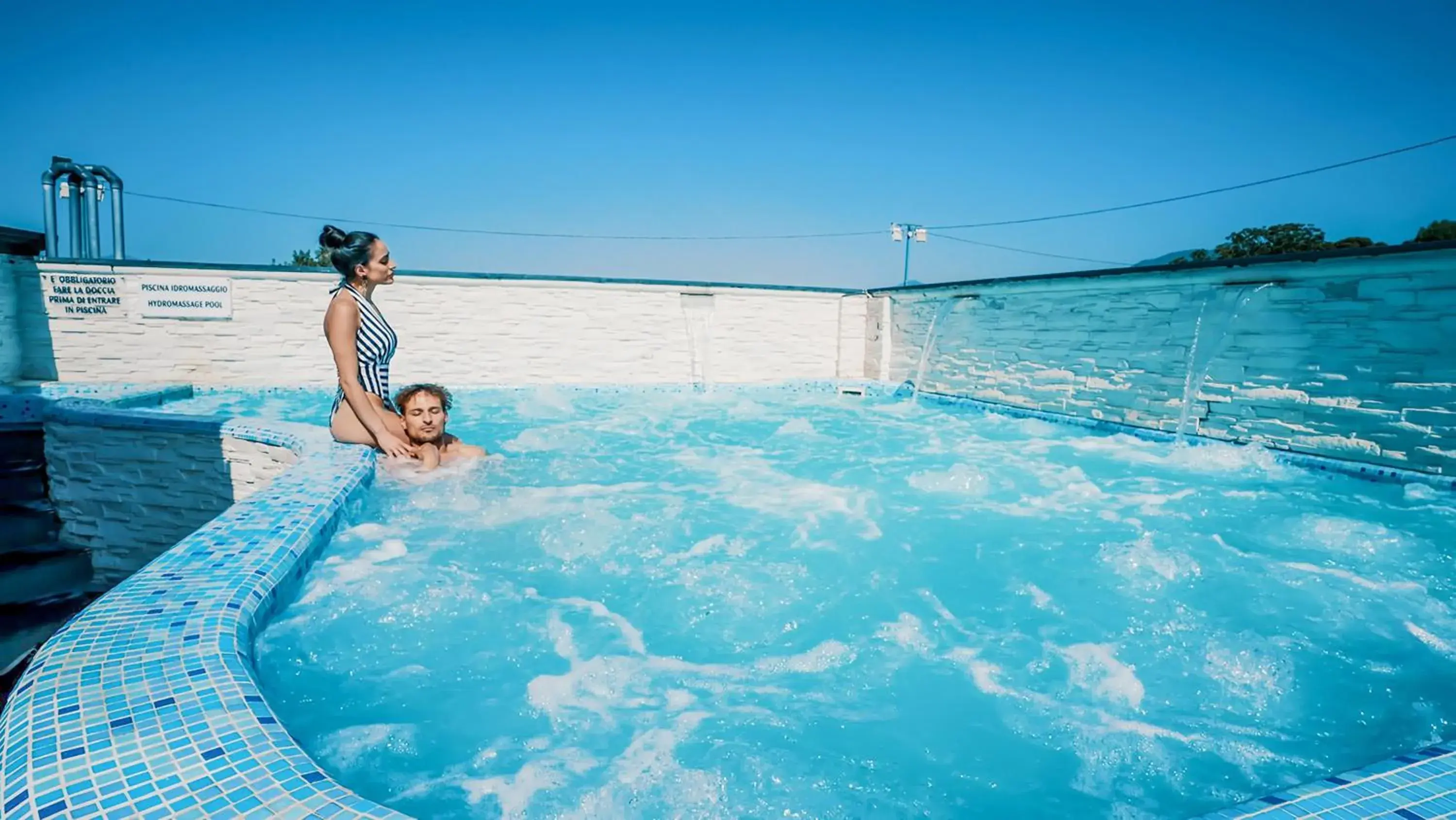 People, Swimming Pool in Albergo Pompei Valley