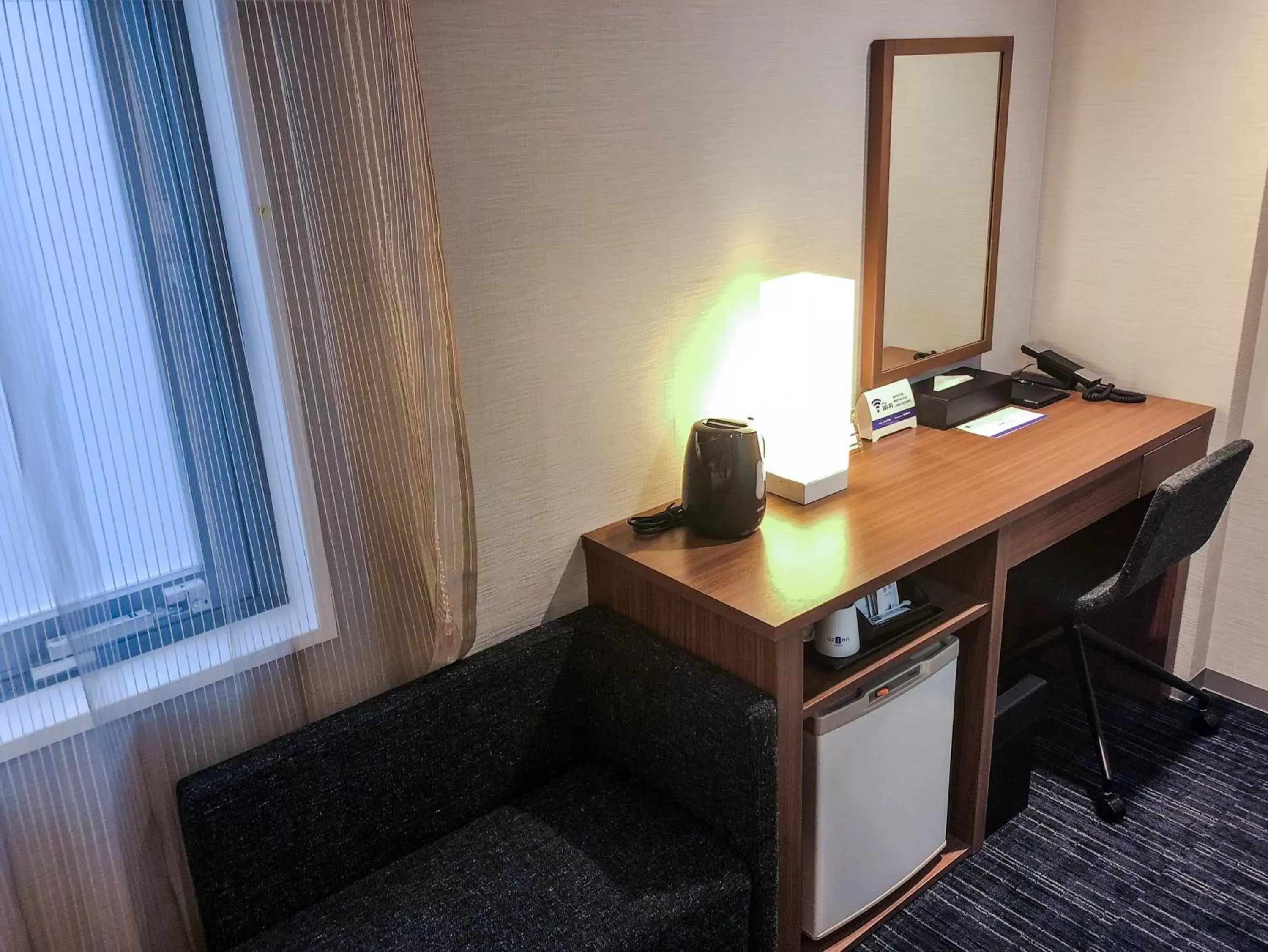 Photo of the whole room, Seating Area in HOTEL UNIZO Hakataeki Hakataguchi