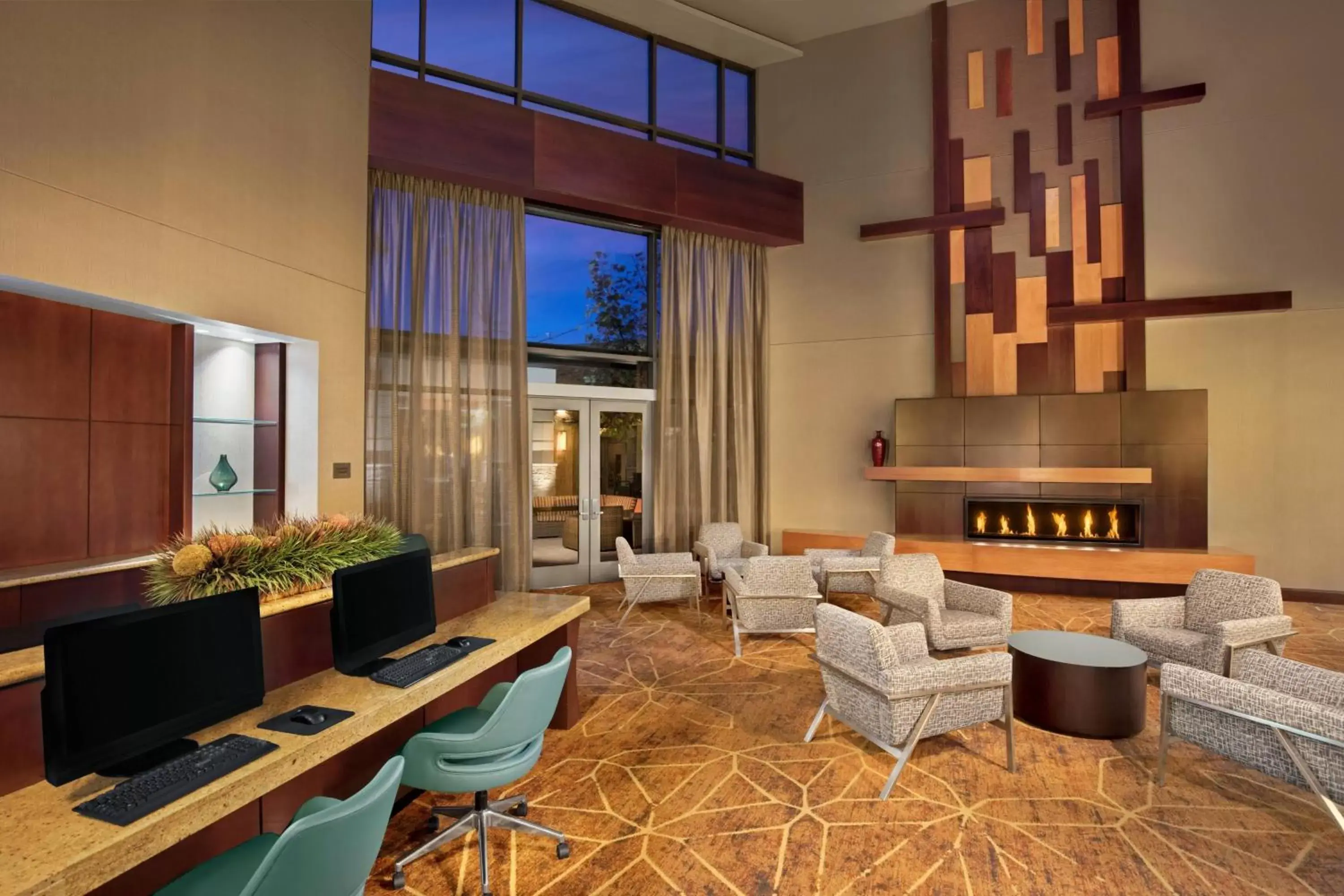 Business facilities, Seating Area in Courtyard by Marriott Dallas Allen at Allen Event Center