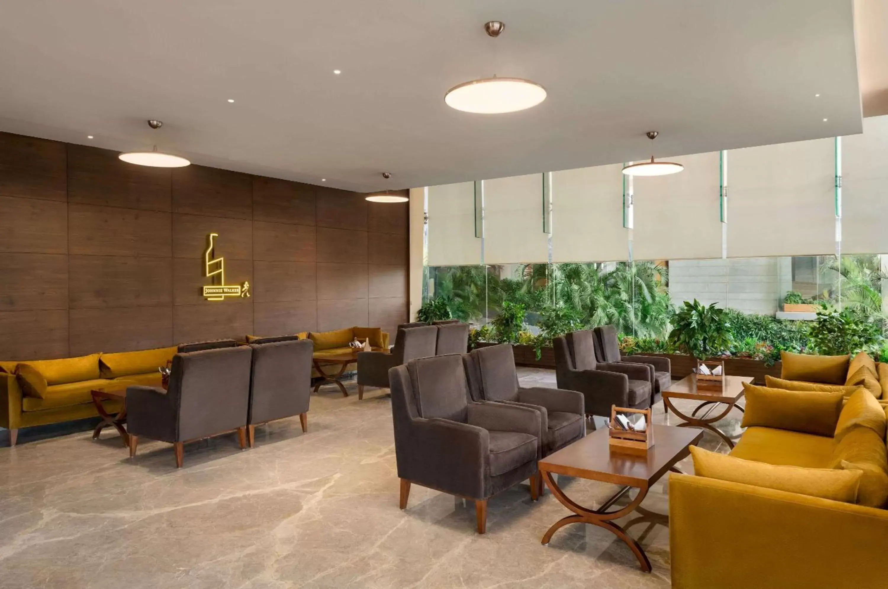 Lounge or bar, Lobby/Reception in Wyndham Chandigarh Mohali