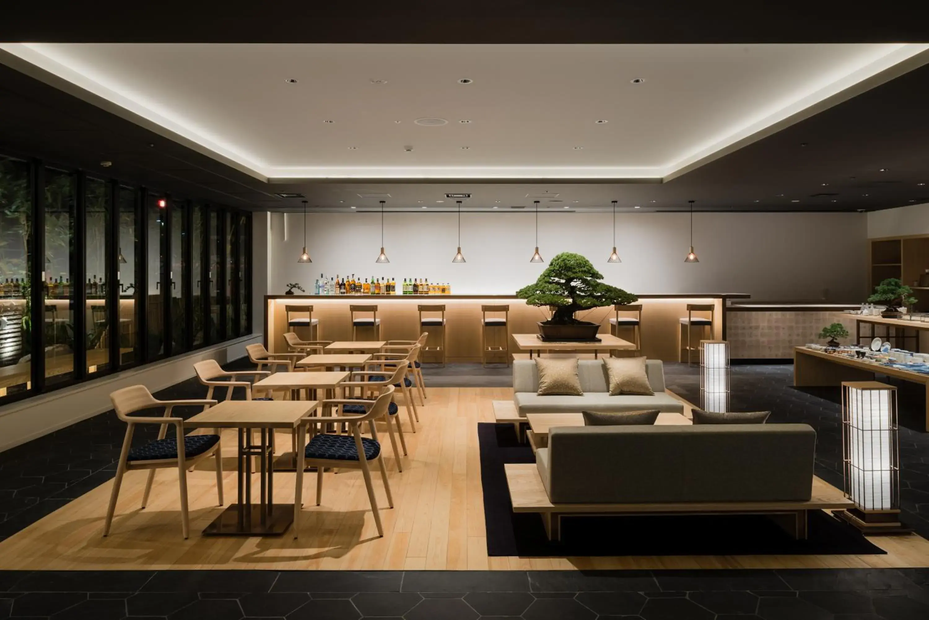 Lounge or bar in hotel kanra kyoto