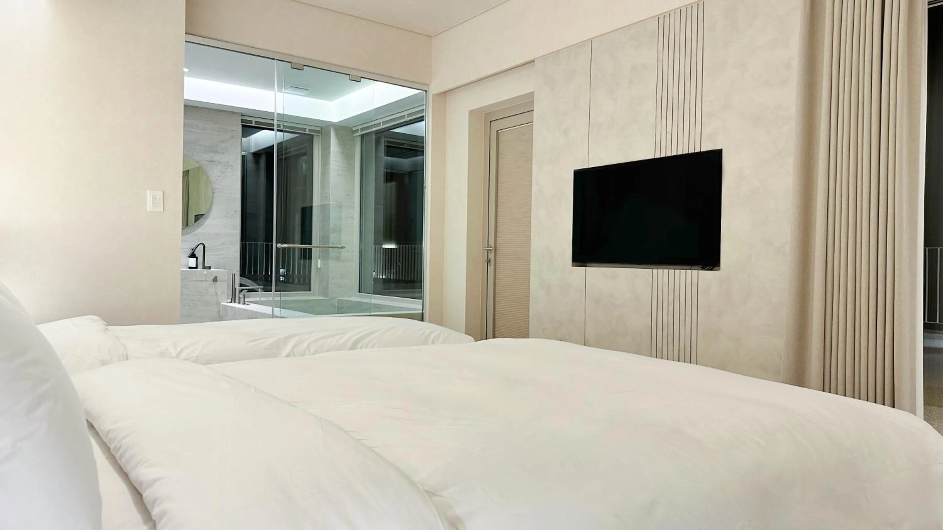 Bed in Y Resort Jeju