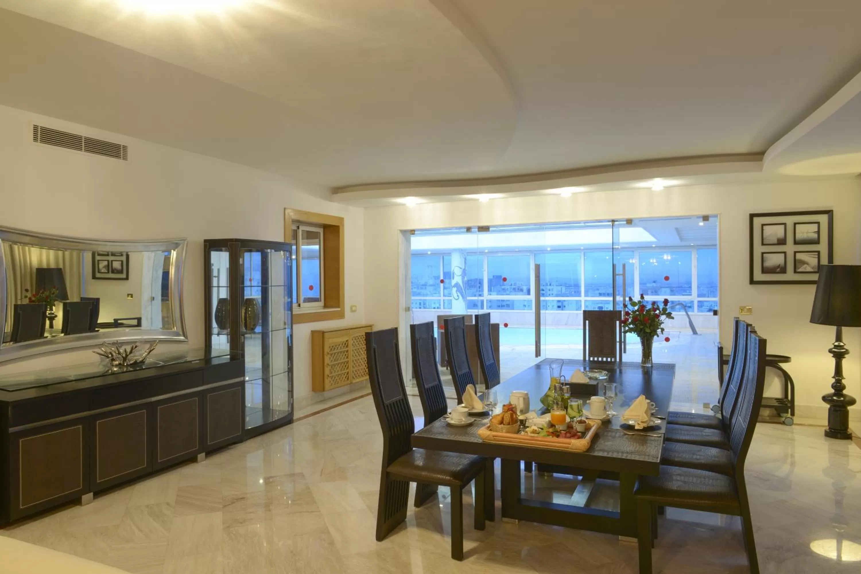Dining area in The Penthouse Suites Hotel
