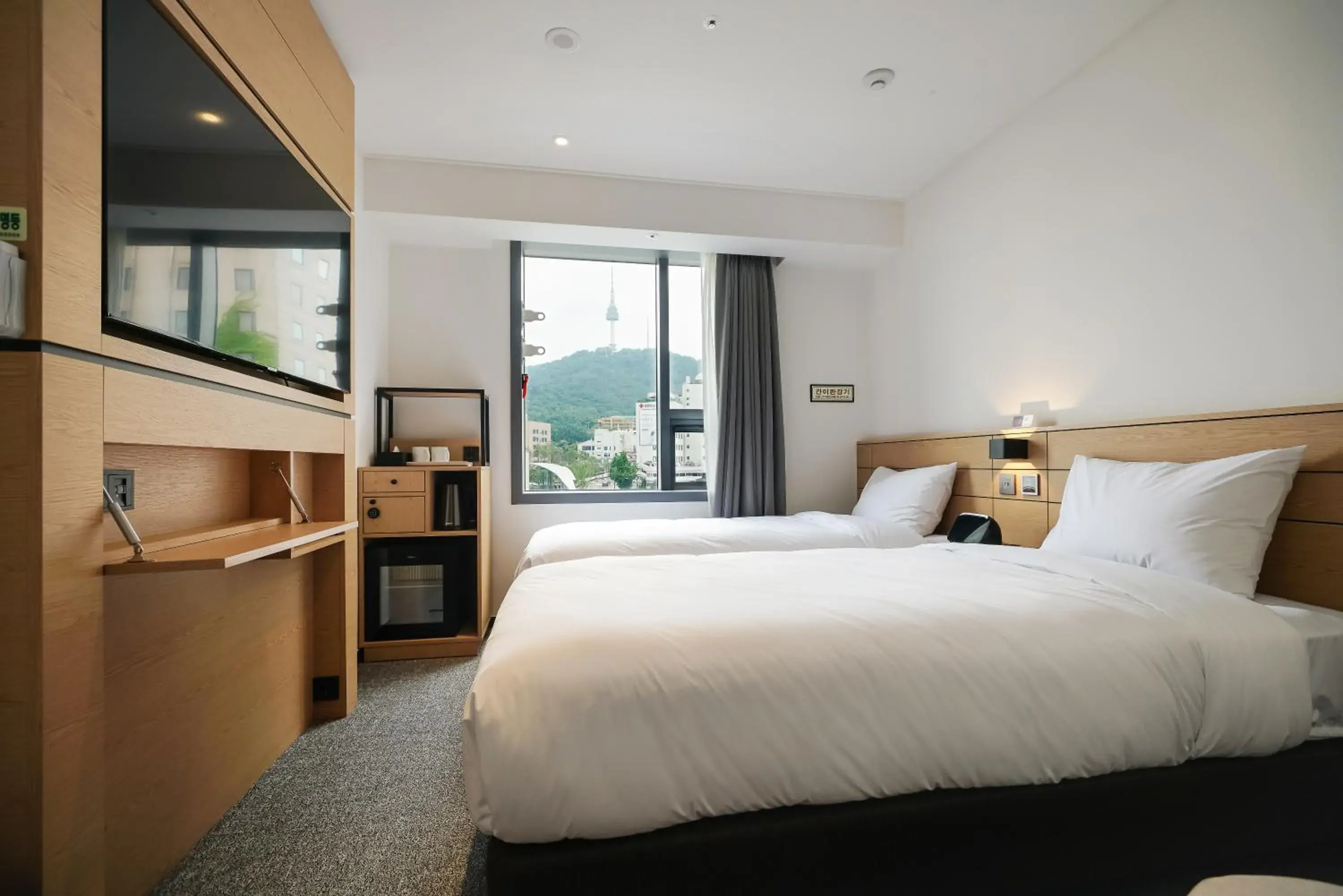 Bed in Henn na Hotel Seoul Myeongdong