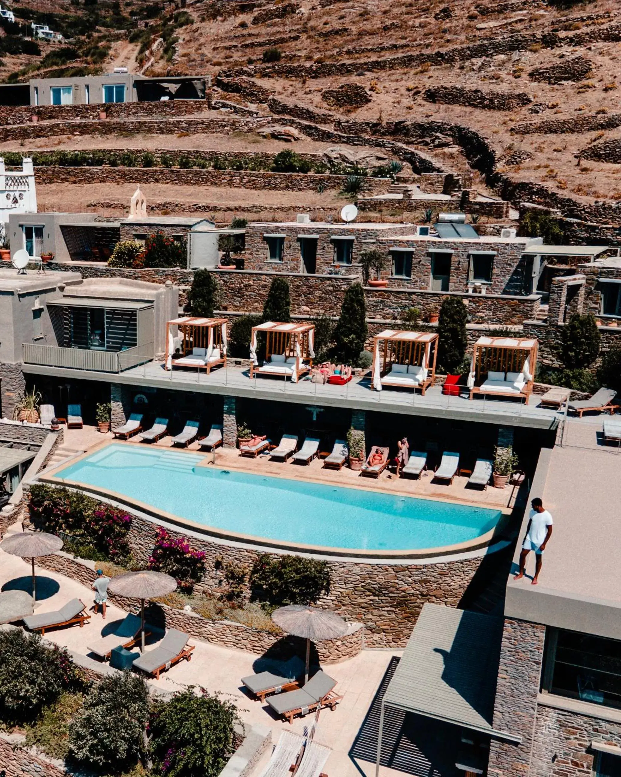 Facade/entrance, Pool View in Aeolis Tinos Suites