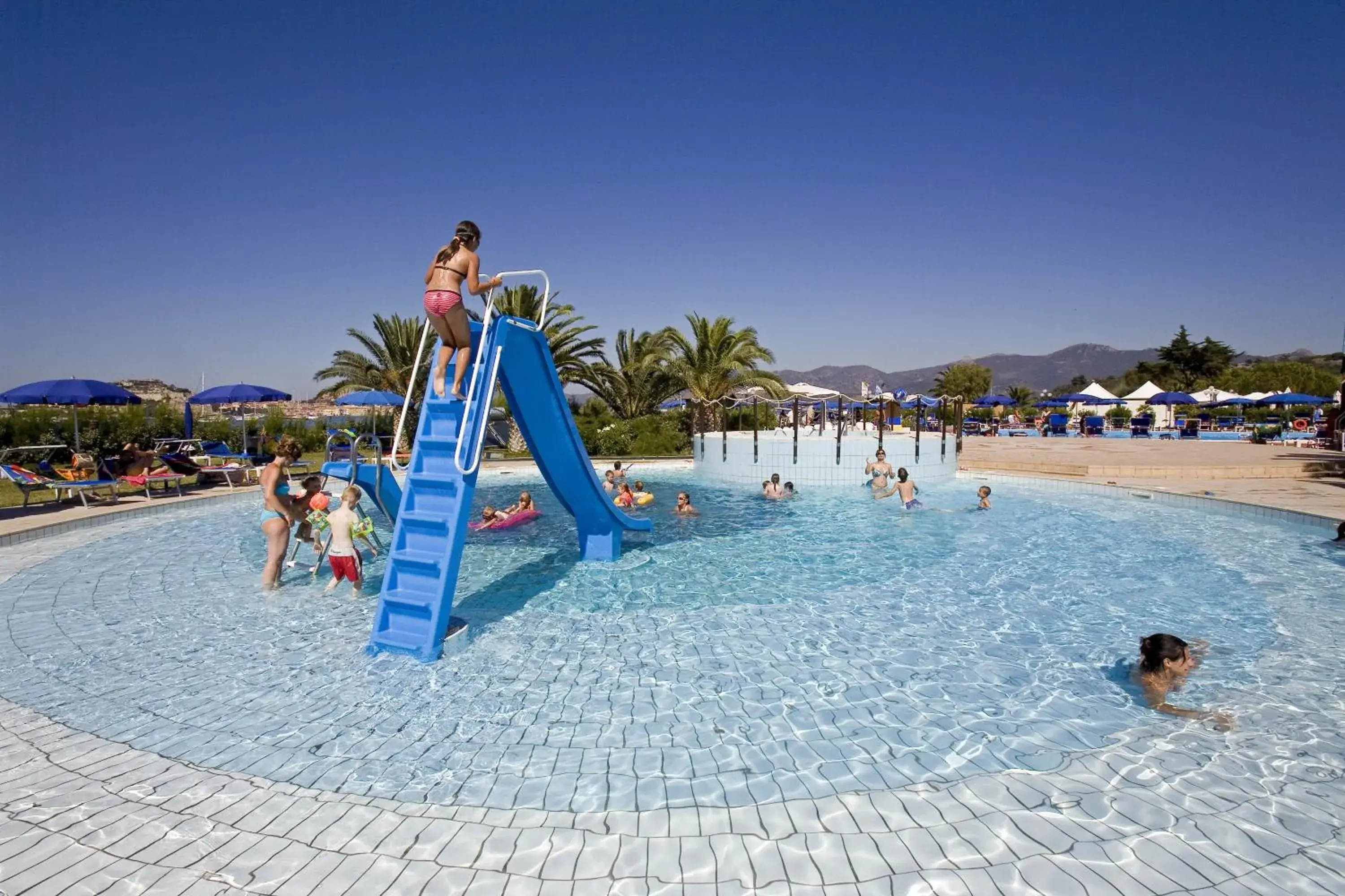 Swimming pool, Water Park in Hotel Airone isola d'Elba