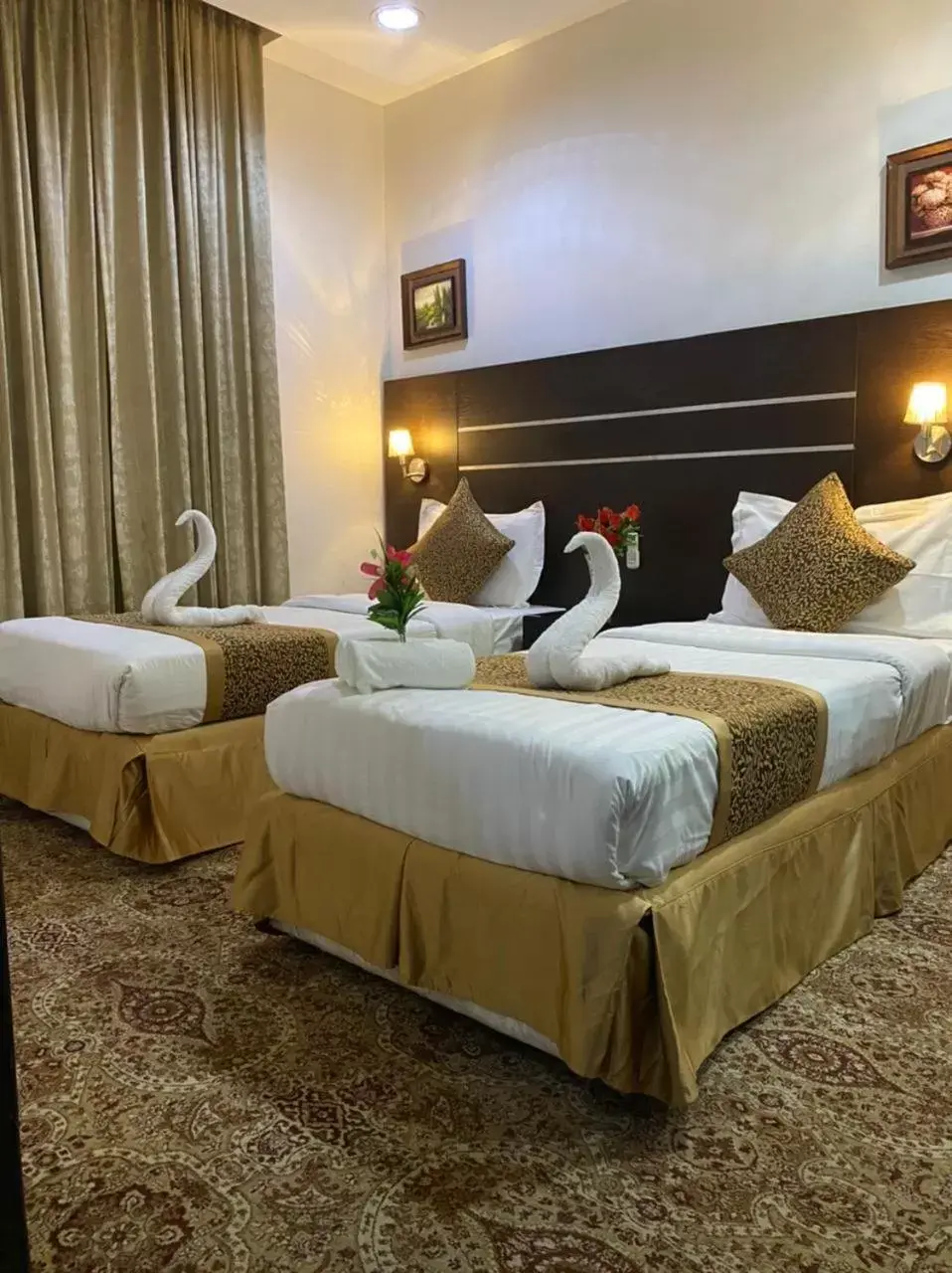 Bed in Rest Night Hotel Suites- - AL Nafal