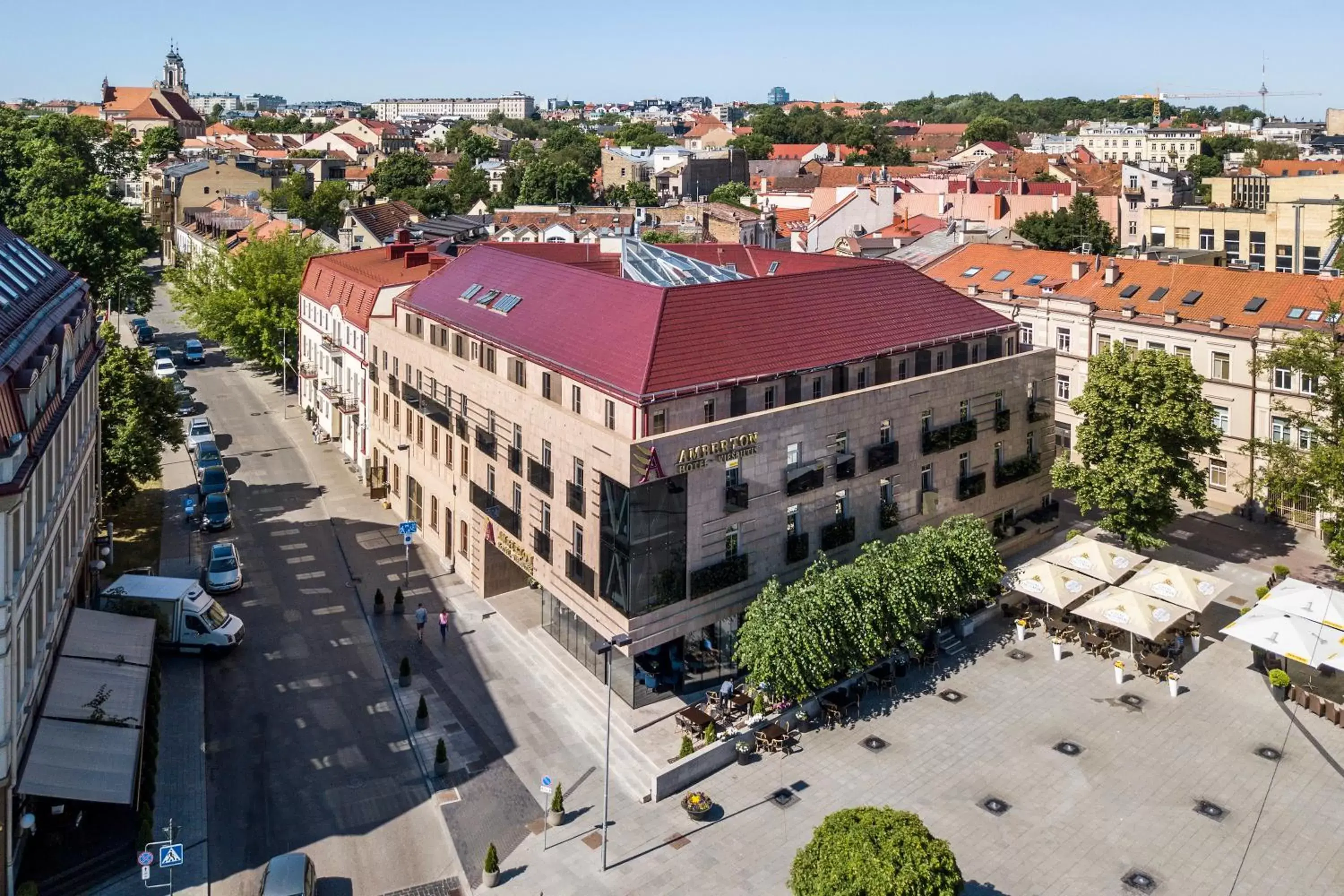 Property building in Amberton Cathedral Square Hotel Vilnius