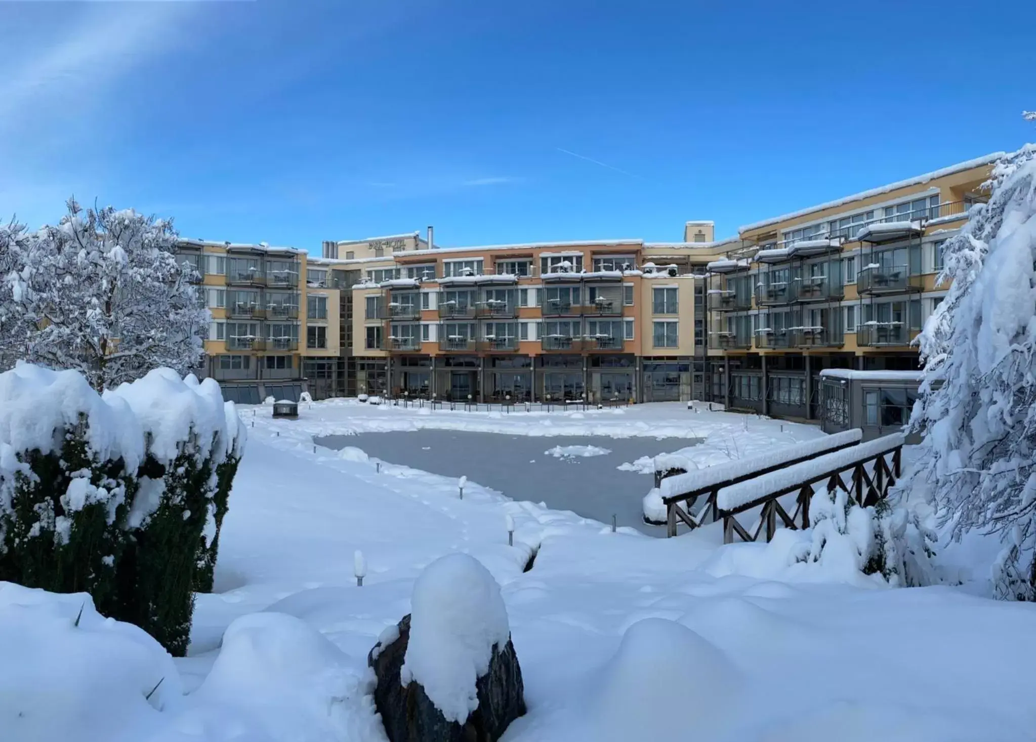 Property building, Winter in Parkhotel Bad Zurzach