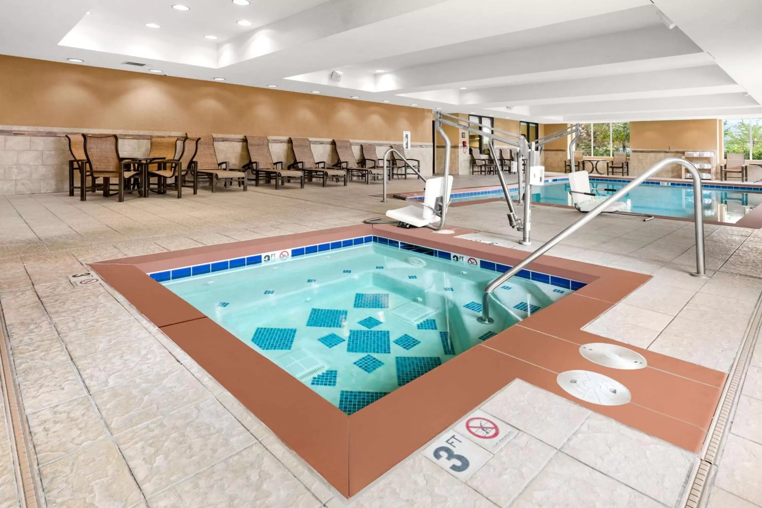 Pool view, Swimming Pool in Hampton Inn & Suites Fairbanks