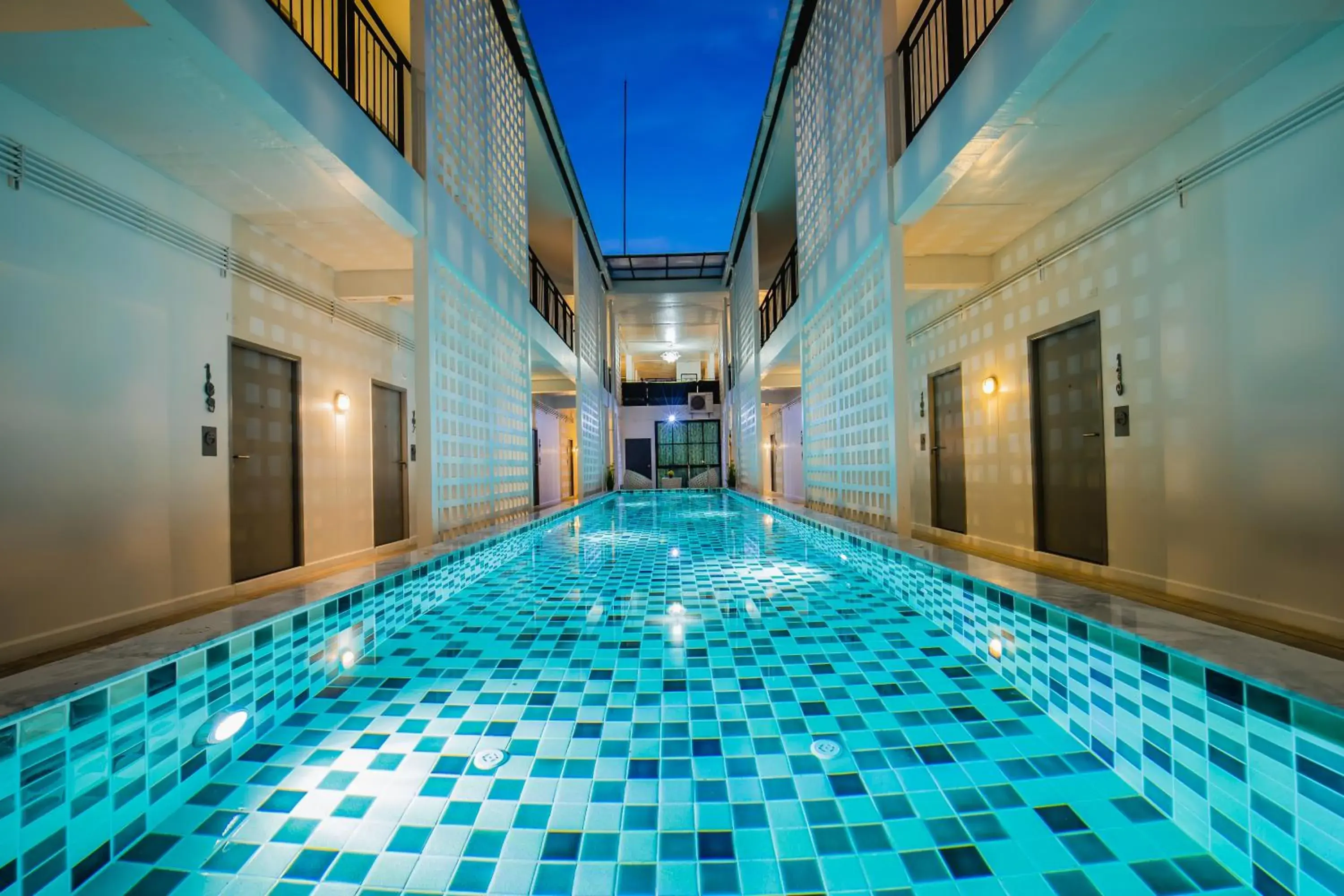 Pool view in The Rubber Hotel Phuket Pool view in The Rubber Hotel Phuket