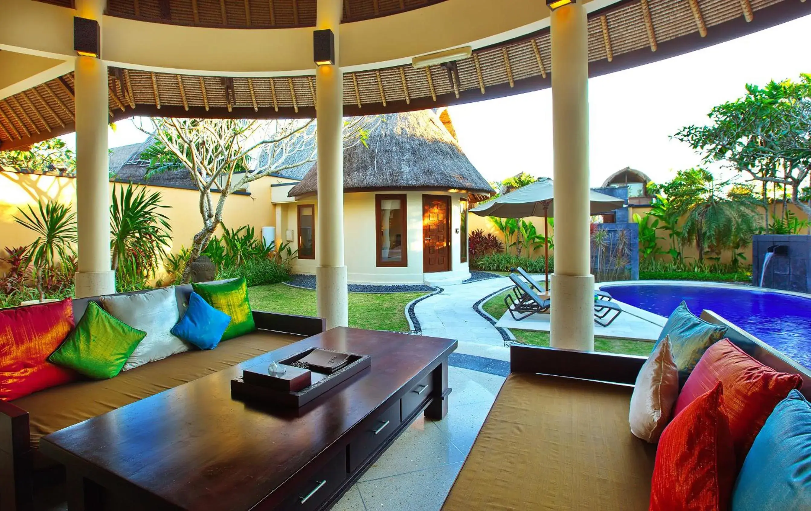 Patio, Swimming Pool in The Mutiara Jimbaran Boutique Villas