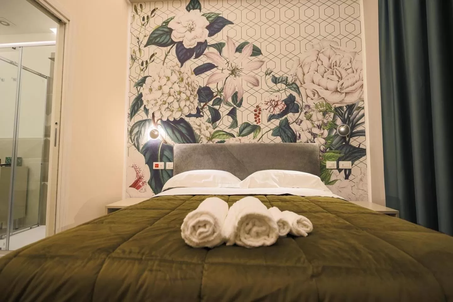 Bed in Brettia Guest Rooms