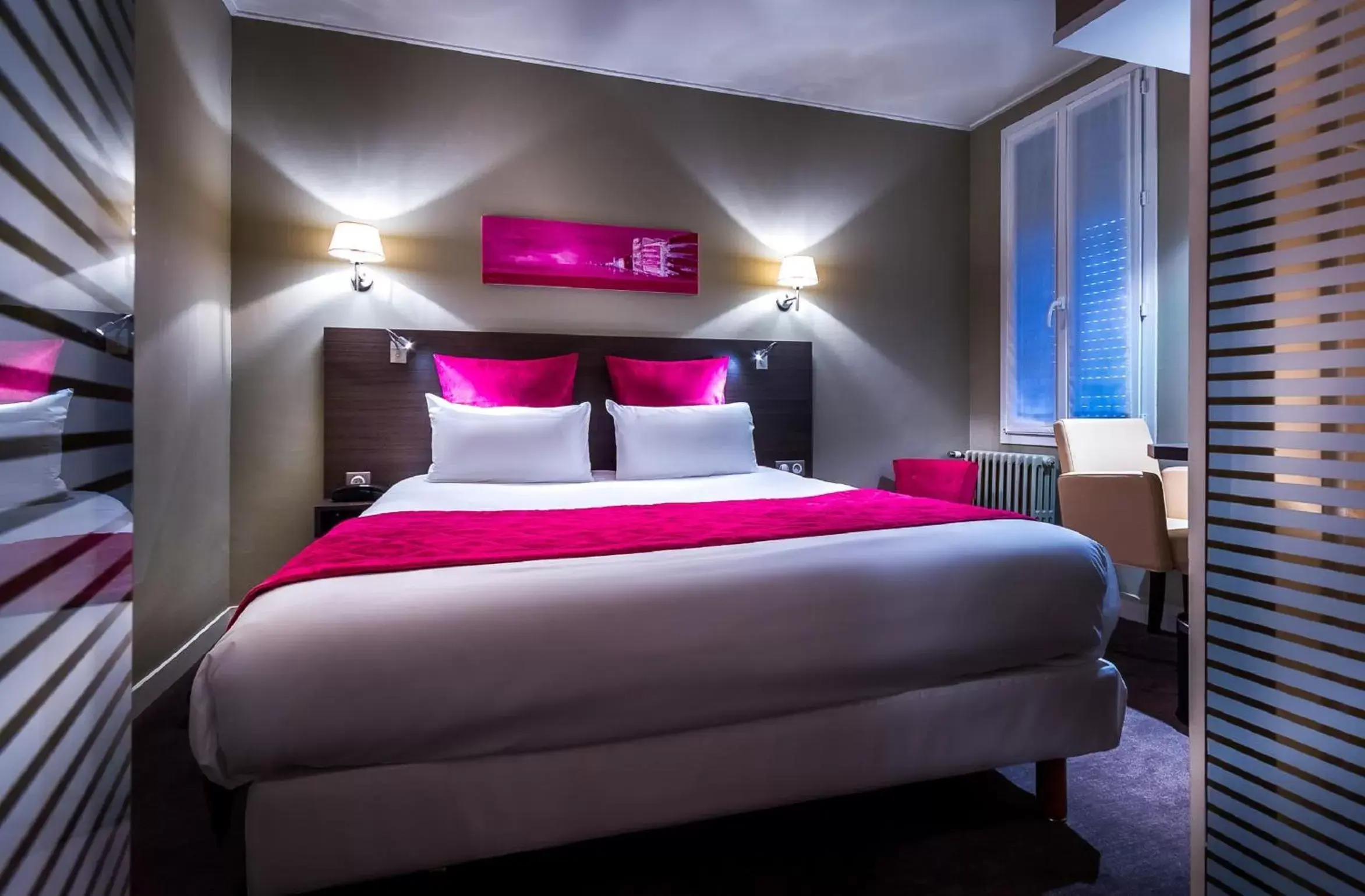 Bed in Hotel Des Dunes