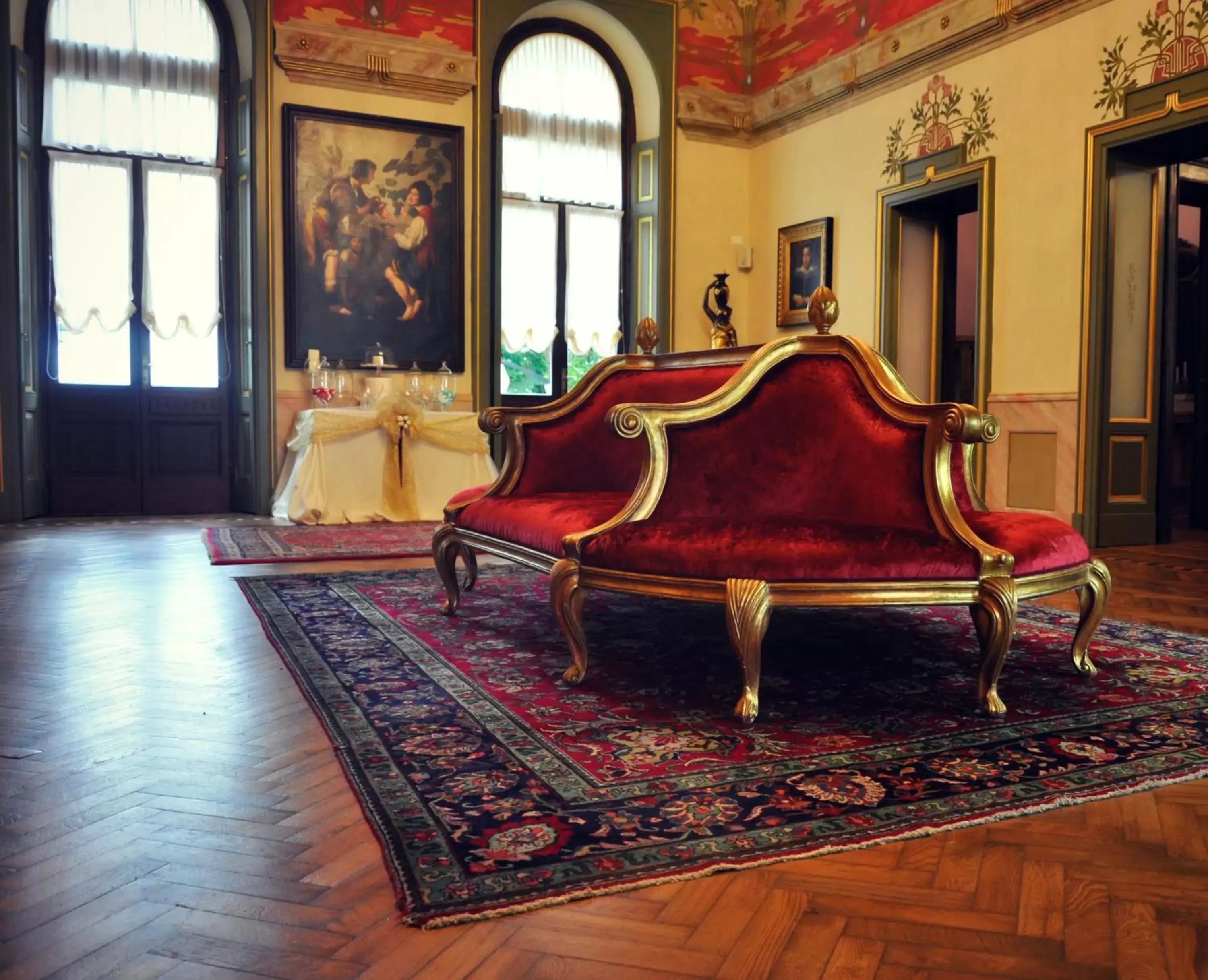 Seating Area in Hotel Villa Borghesi