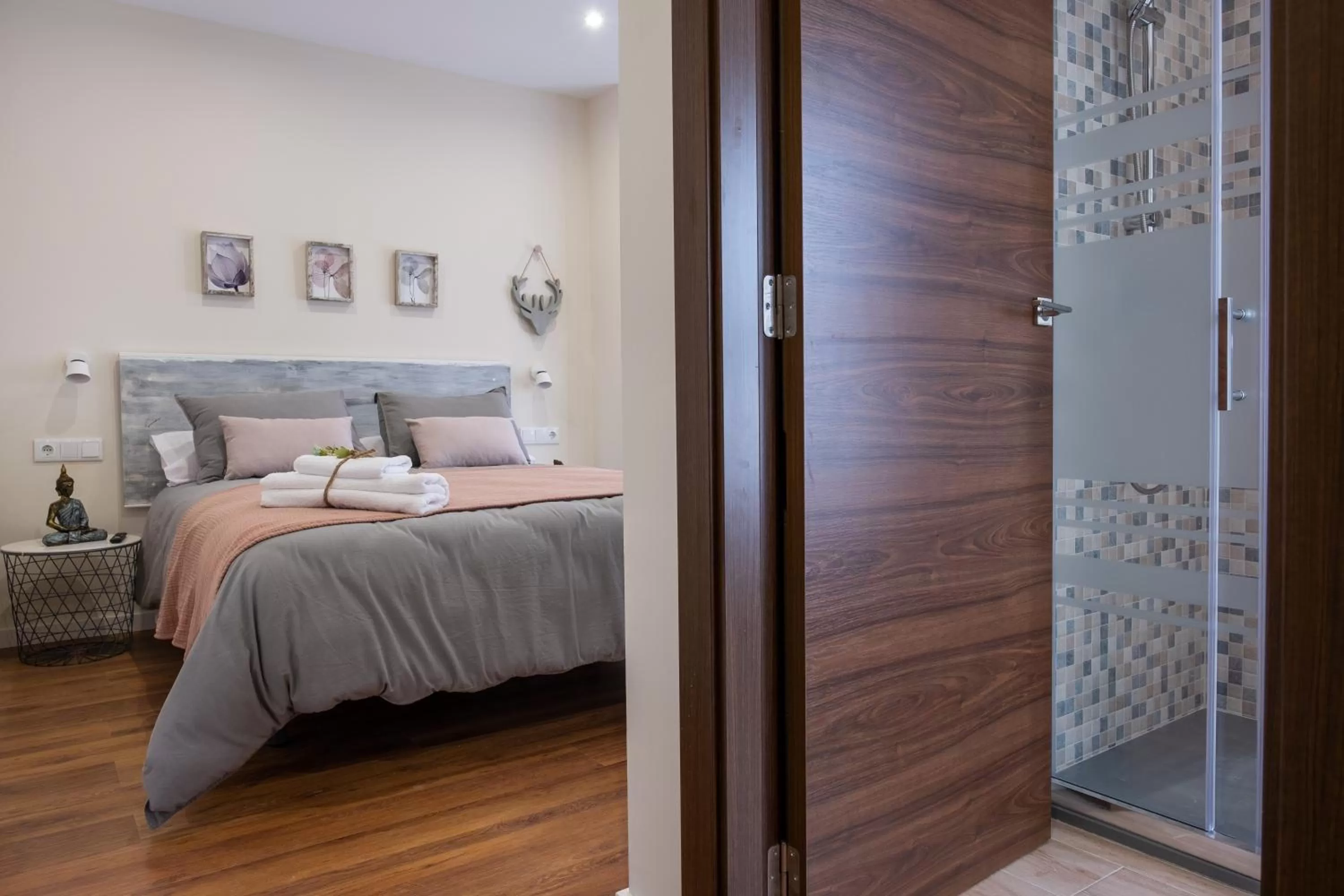 Bed in Hotel Bienvenidos Rooms Xàtiva